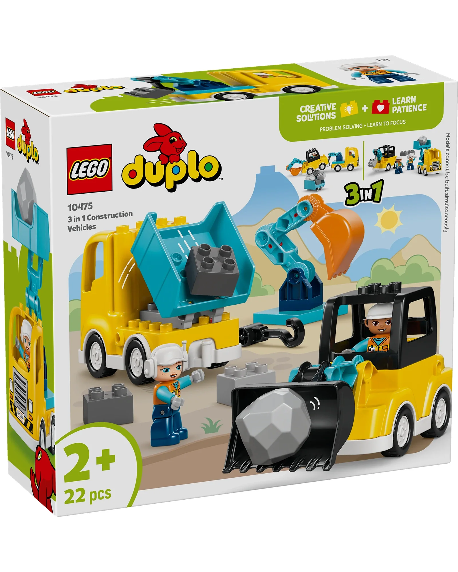 10475 3 in 1 Construction Vehicles