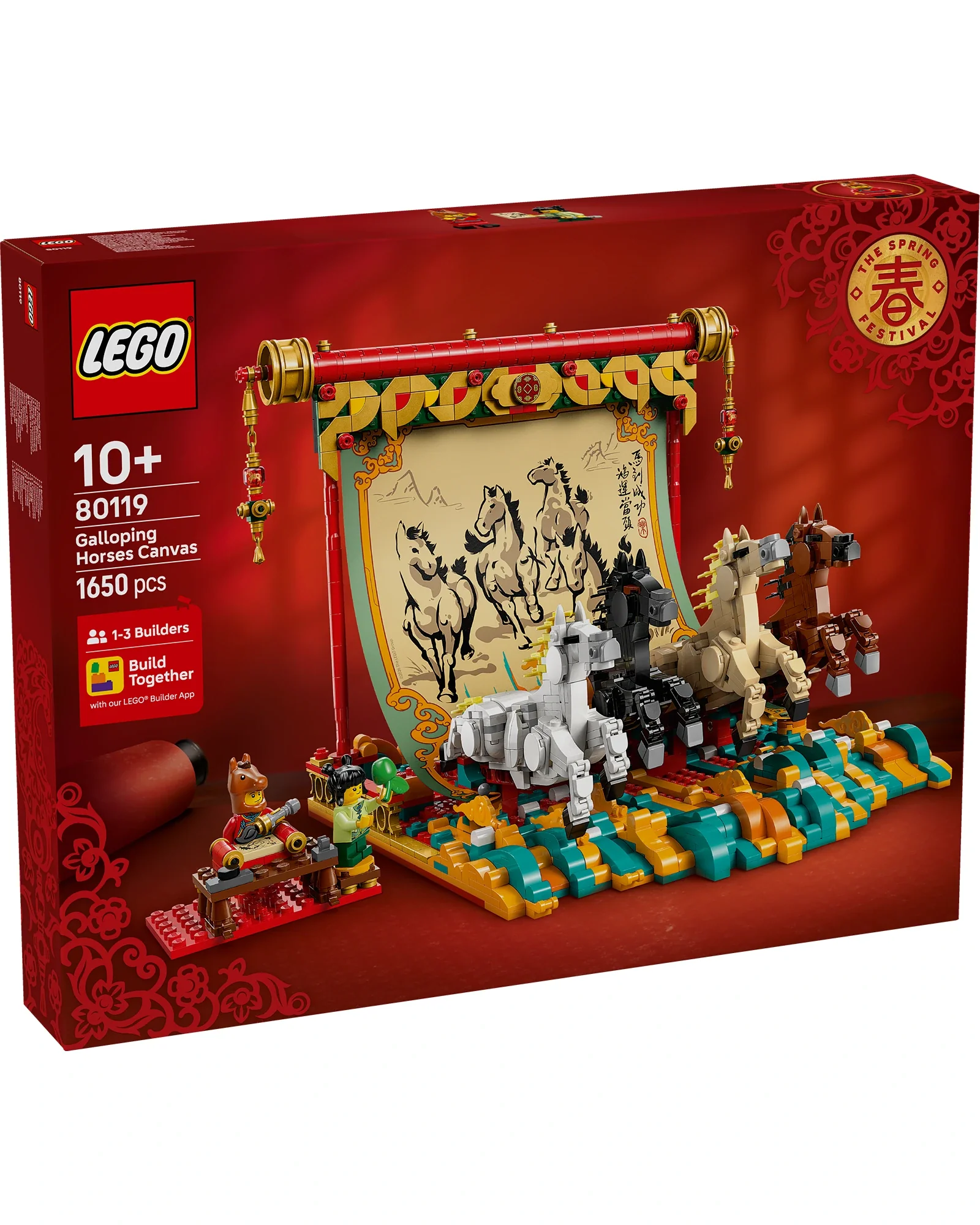 80119 Galloping Horses Canvas