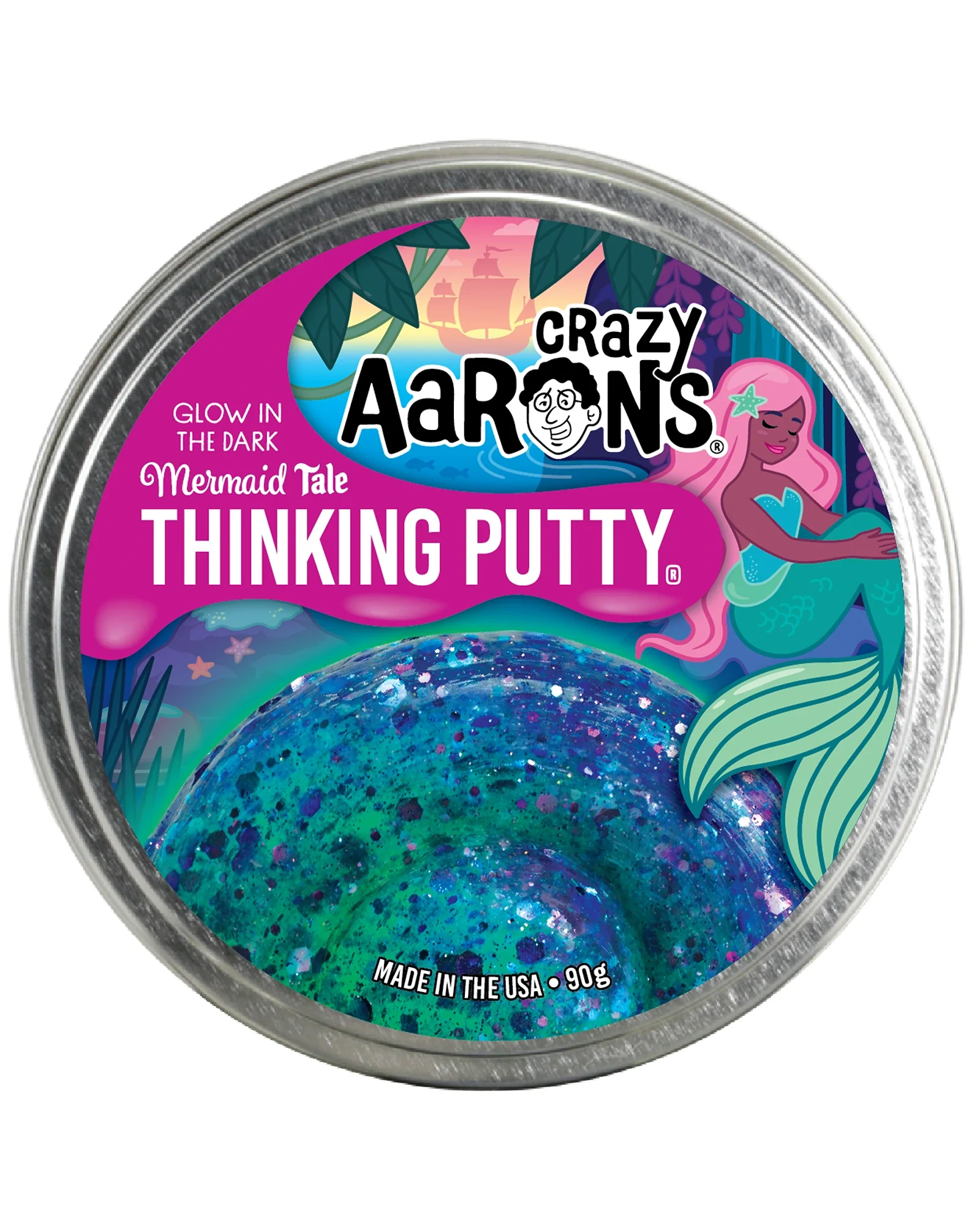 Aarons Putty 4 Inch Glowbrights Mermaid Tale - Image 3