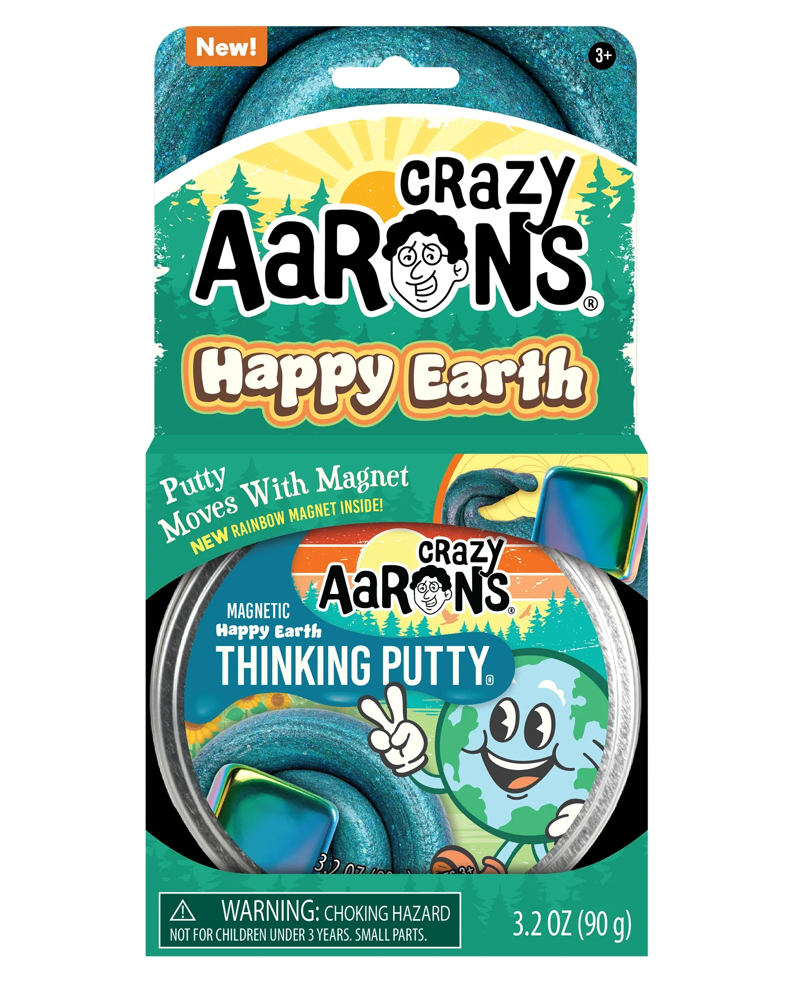Aarons Putty 4 Inches Magnetic Storms Happy Earth - Image 7