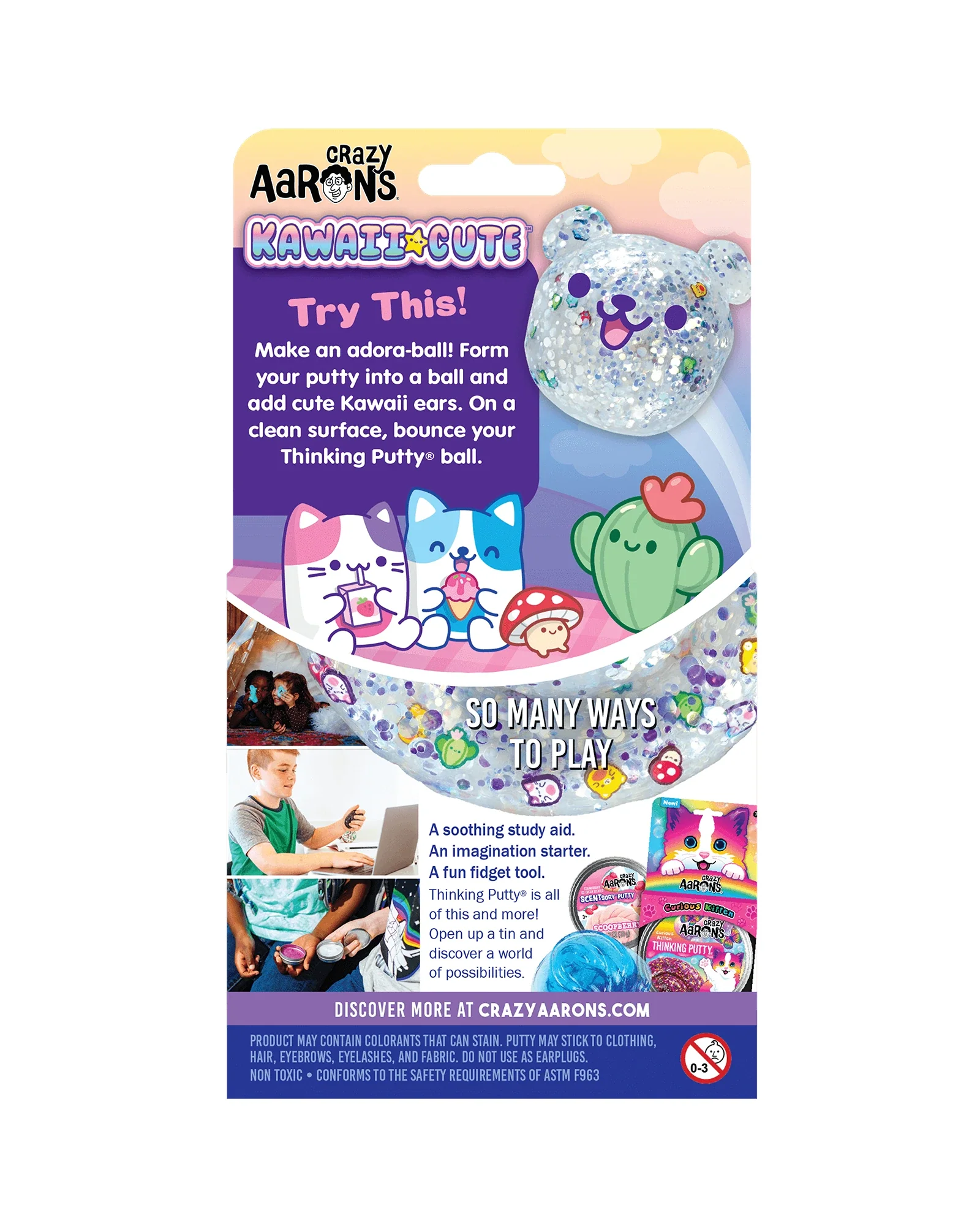Aarons Putty 4 Inches Trendsetters Kawaii Cute - Image 5