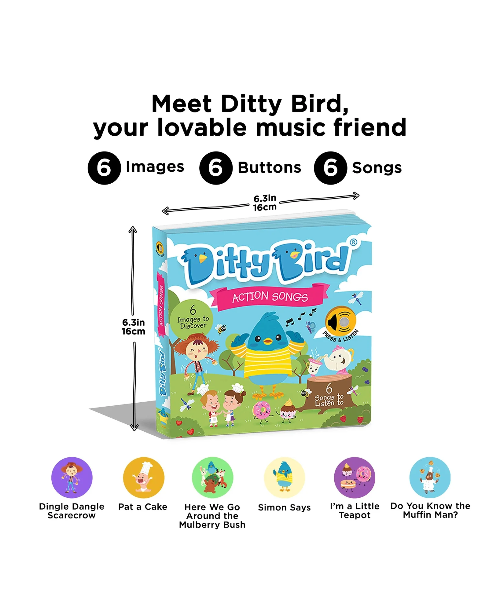 Action Songs Board Book - Image 3