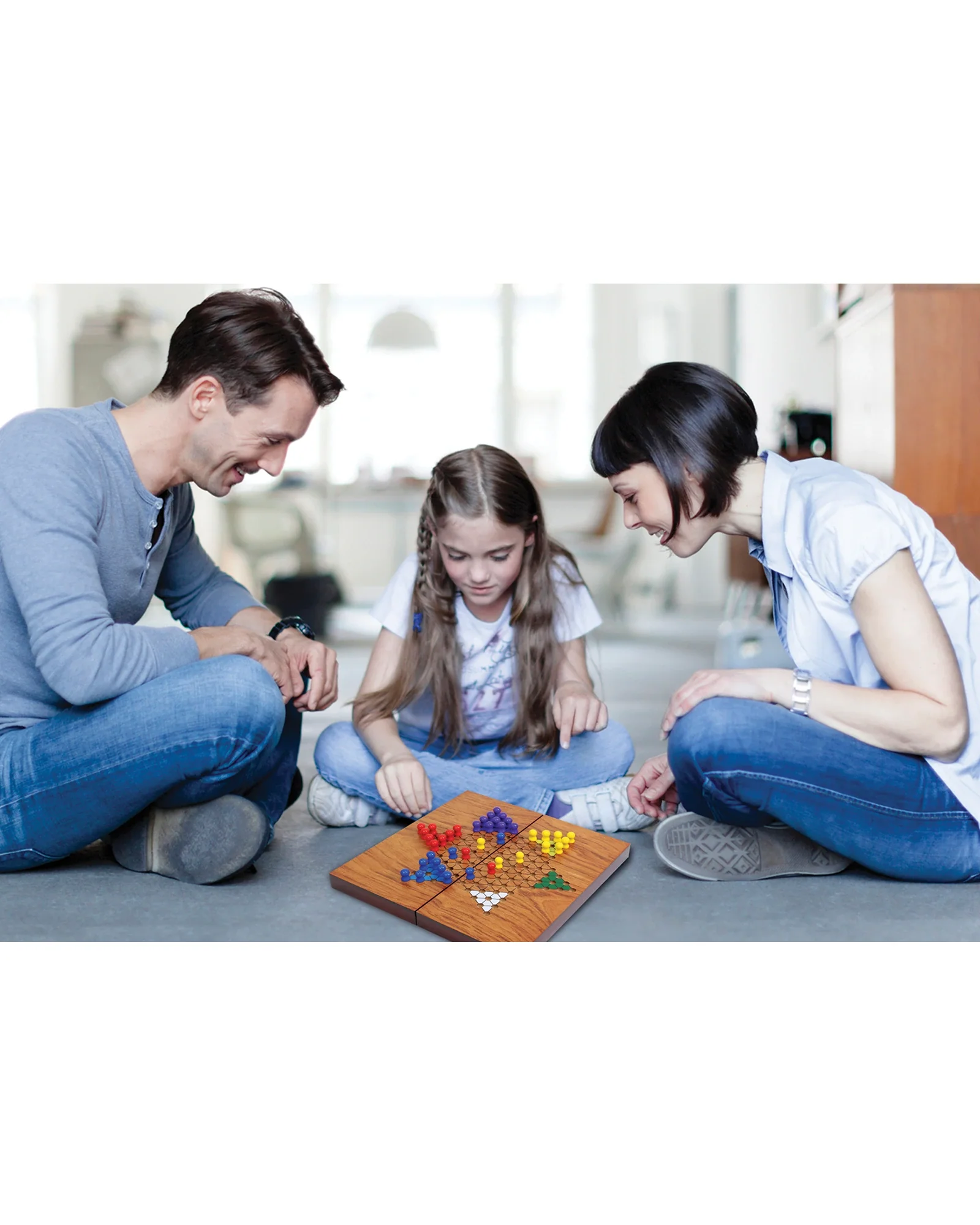 Folding Wood Chinese Checkers - Image 3