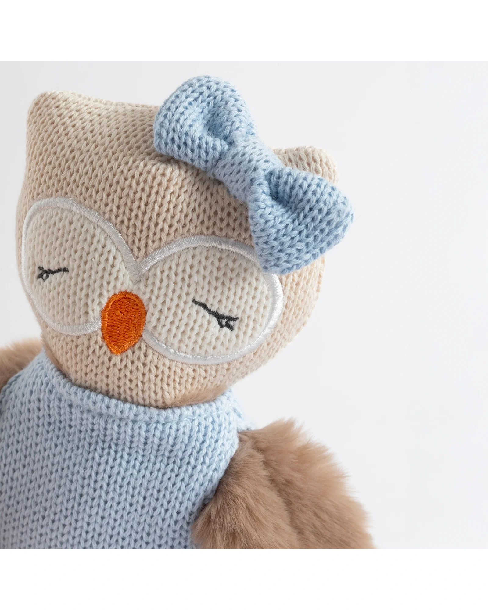Animal Knitted Toy - Ollie the Owl - Image 2
