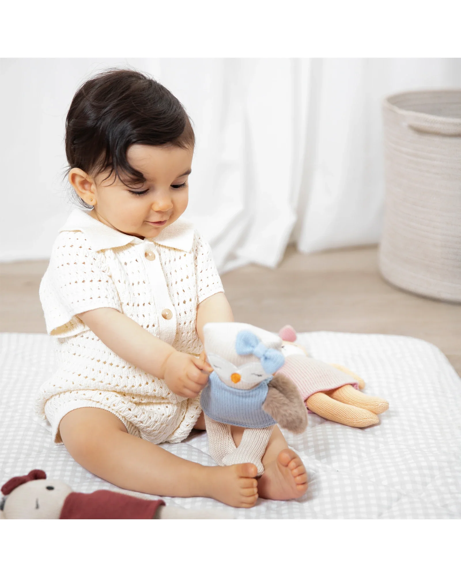 Animal Knitted Toy - Ollie the Owl - Image 3