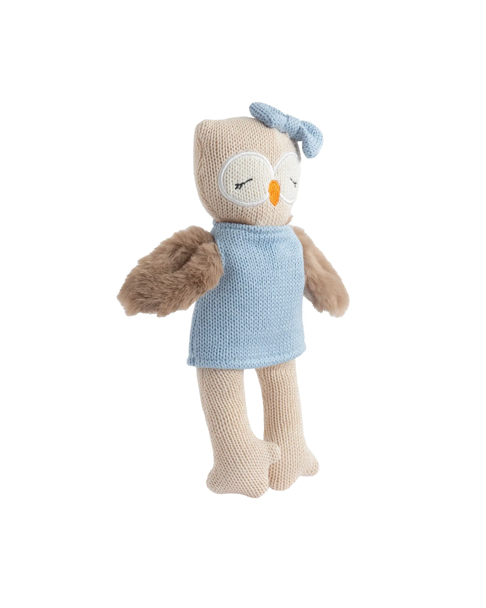 Animal Knitted Toy - Ollie the Owl - Image 4