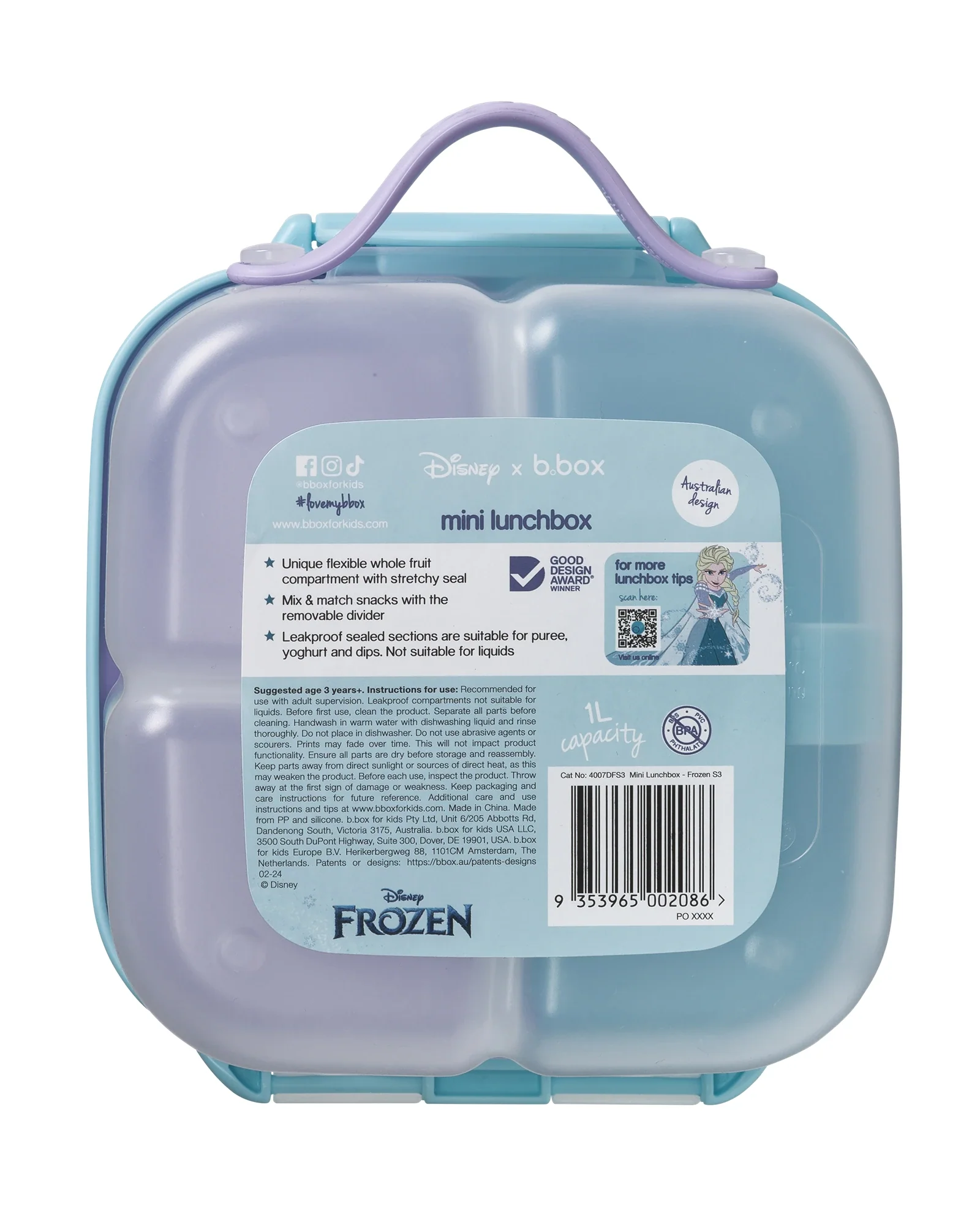 b.box Disney Frozen Mini Lunch Box 1L - Image 5