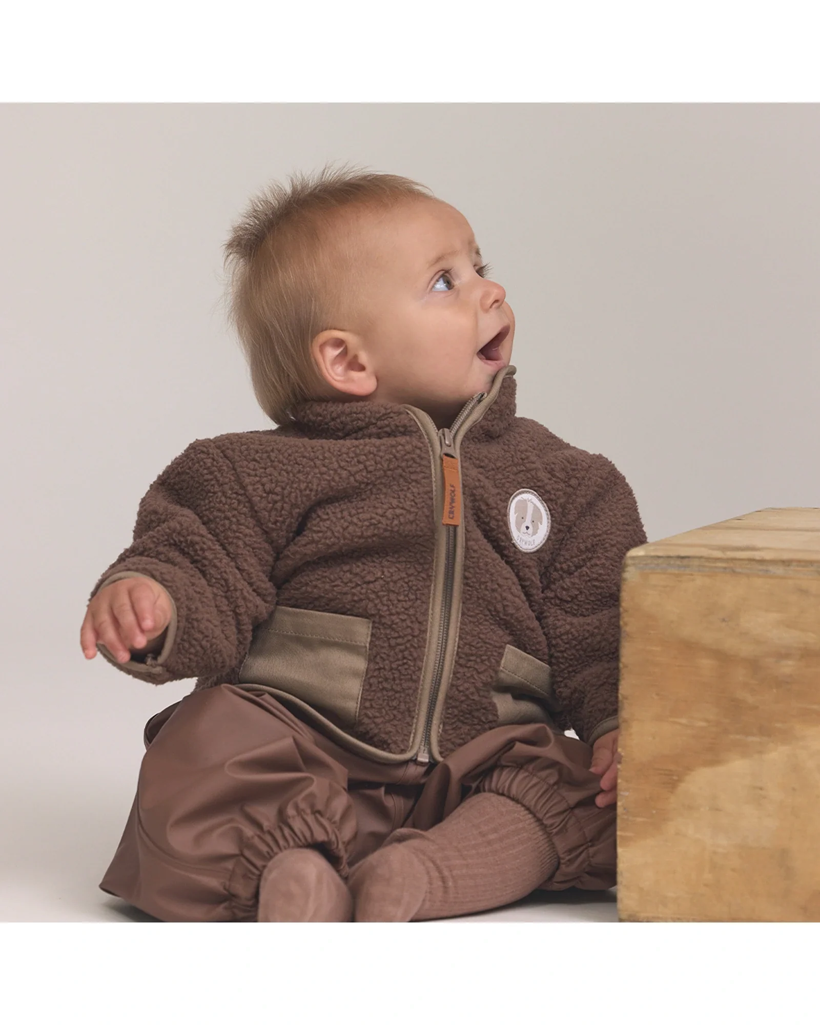 Baby Sherpa Jacket Pinecone Size 3to6M - Image 2