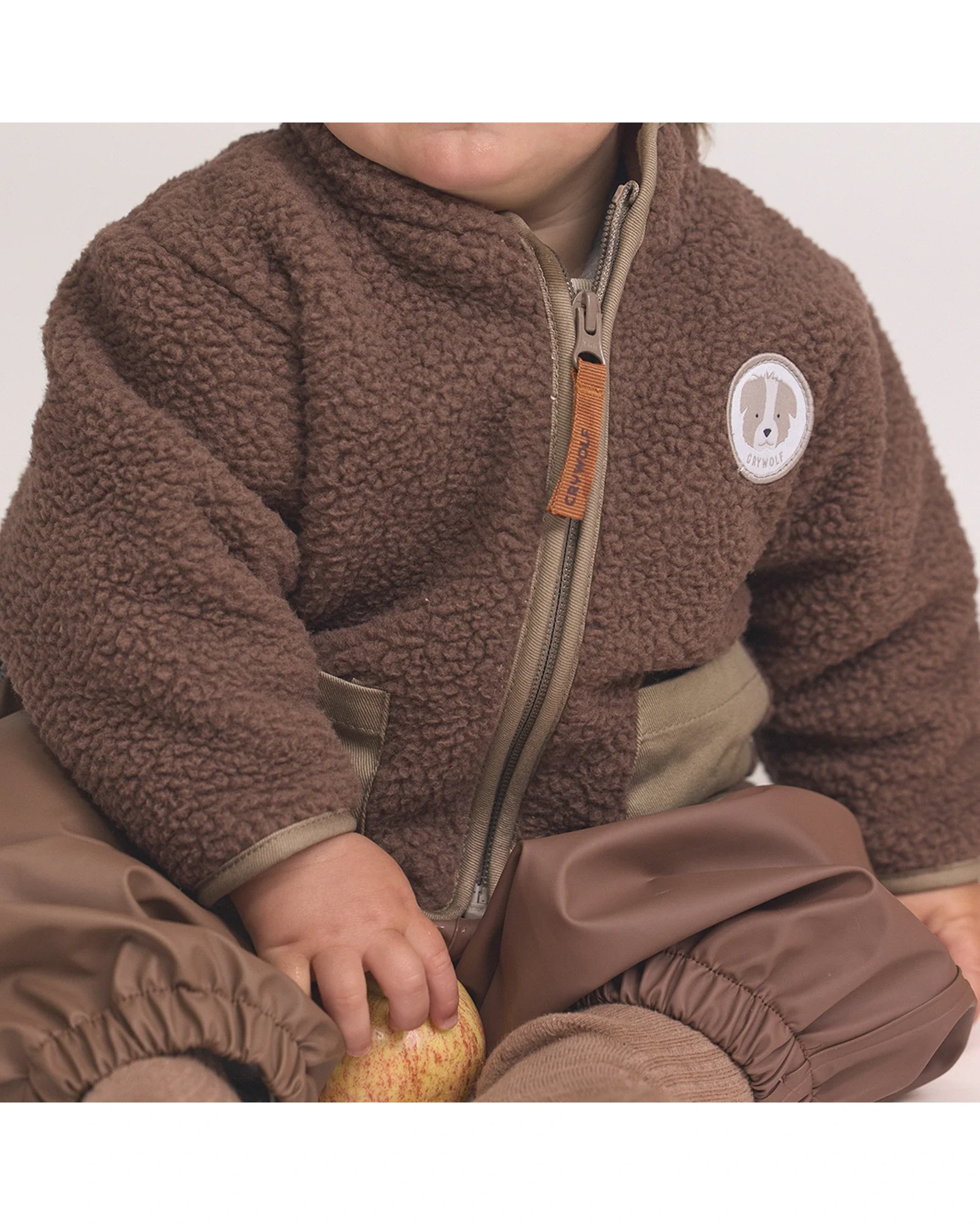 Baby Sherpa Jacket Pinecone Size 3to6M - Image 3