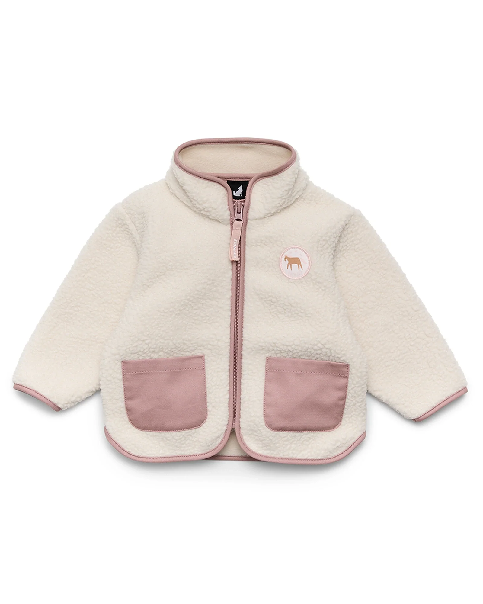 Baby Sherpa Jacket Powder Size 1Y - Image 3