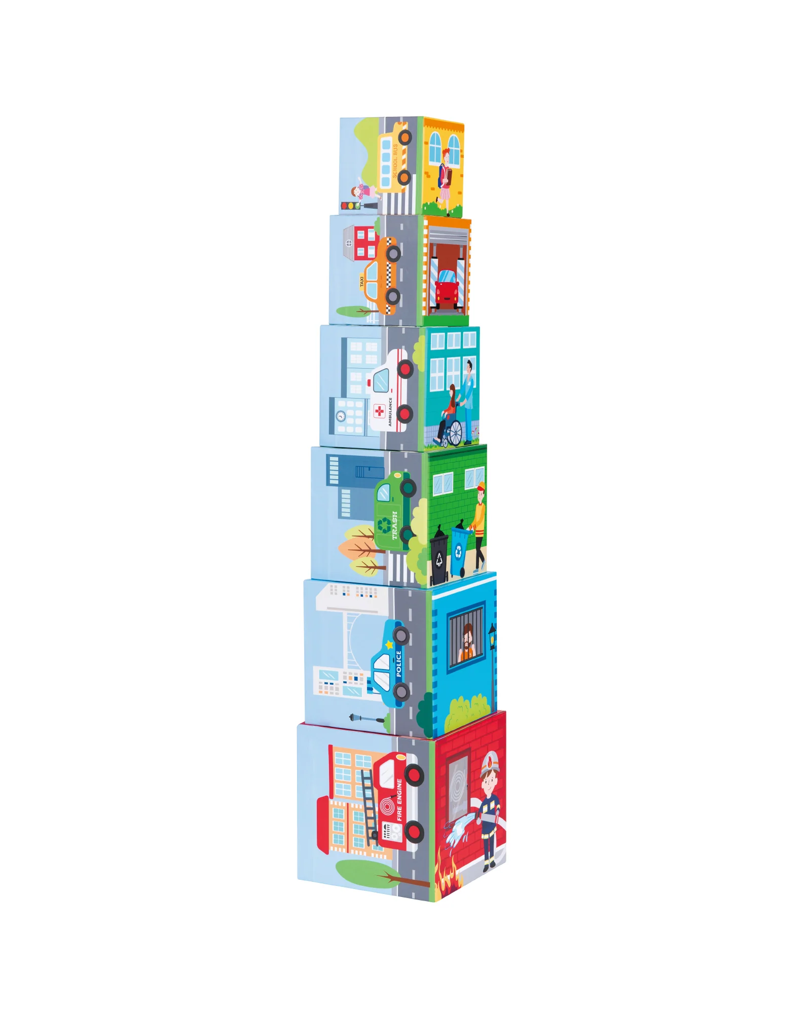 Stacking Cubes with Vehicles - Image 2