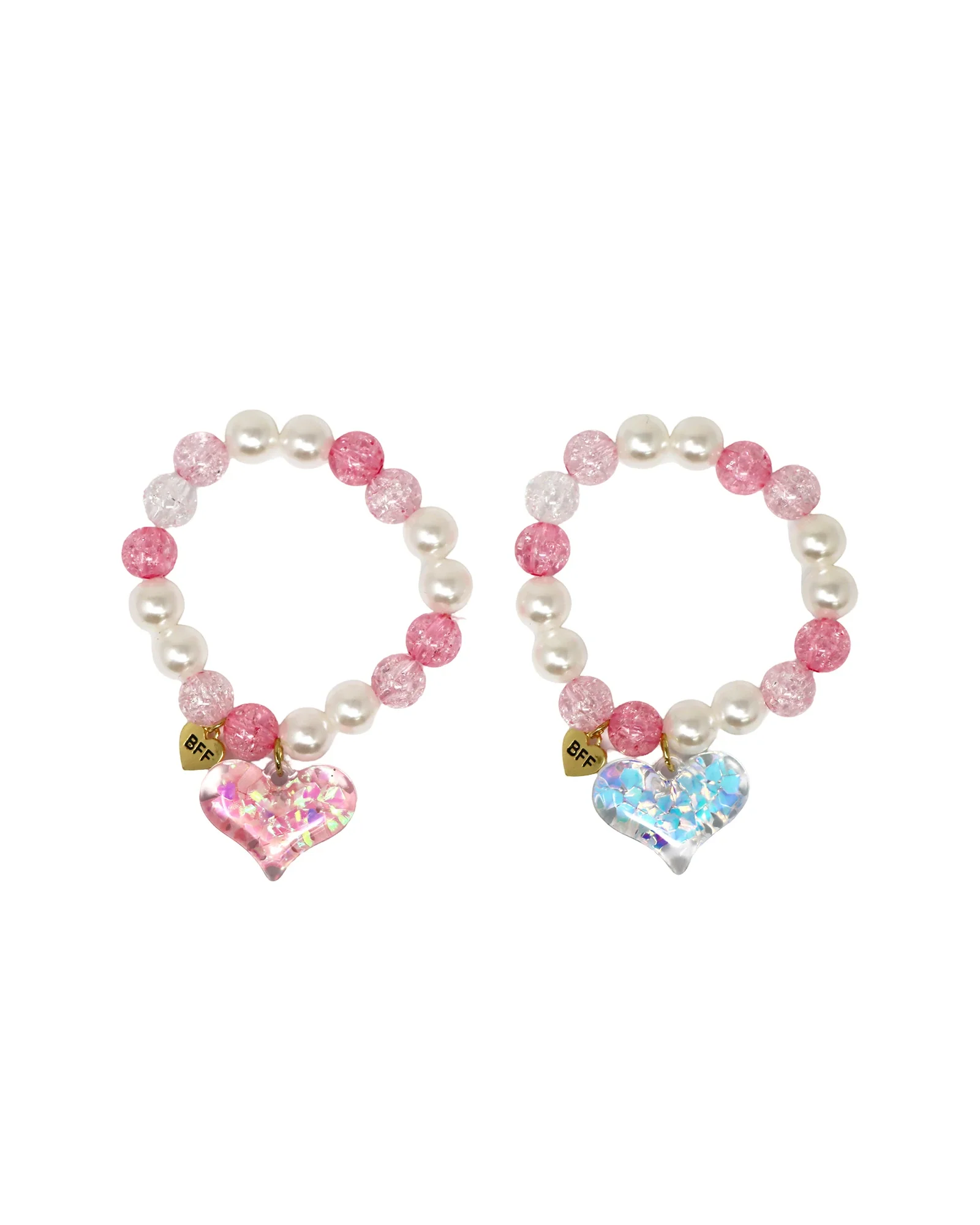 BFF Confetti Heart Bracelet Set