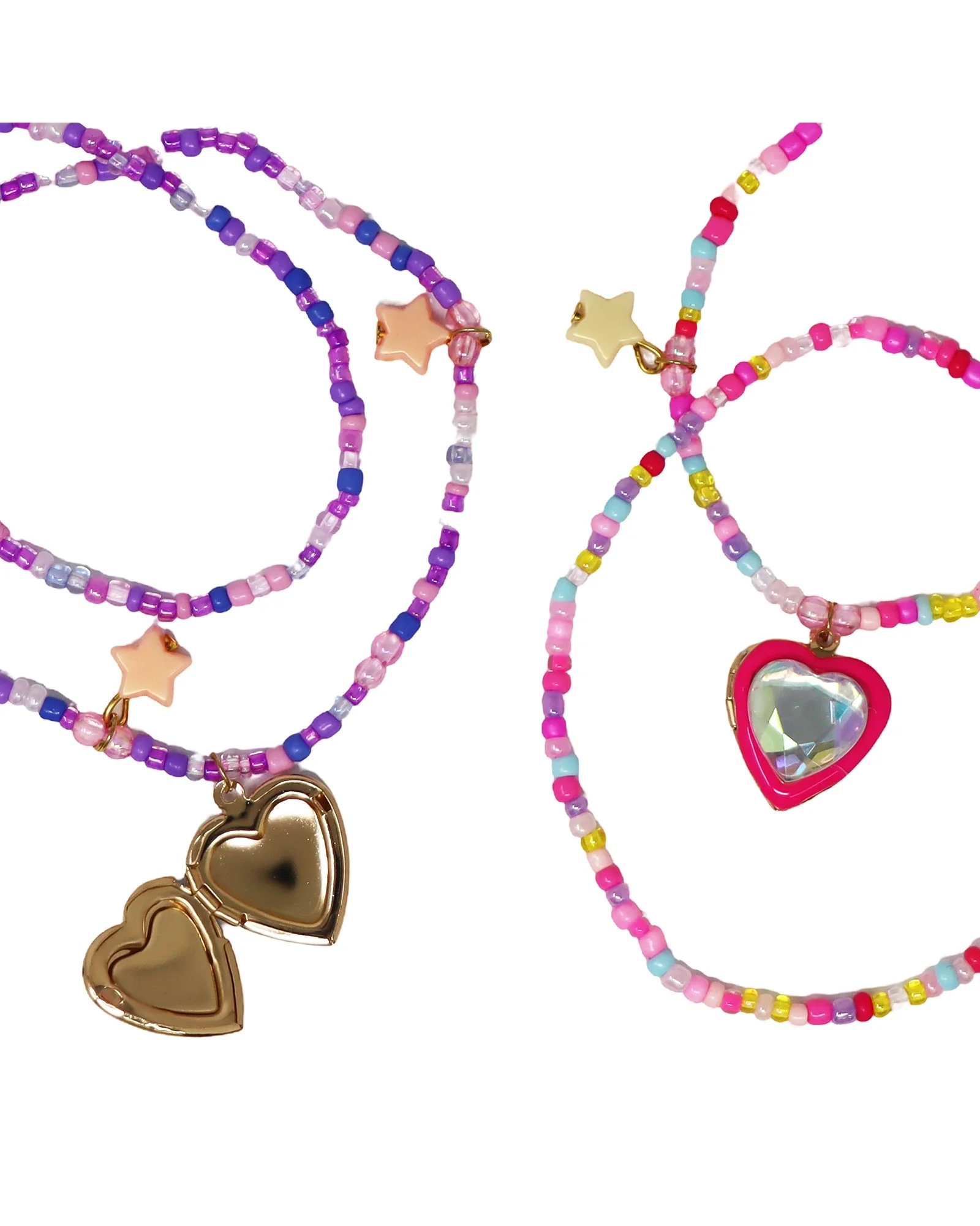 BFF Sparkle Heart Bestie Necklace Set - Image 2