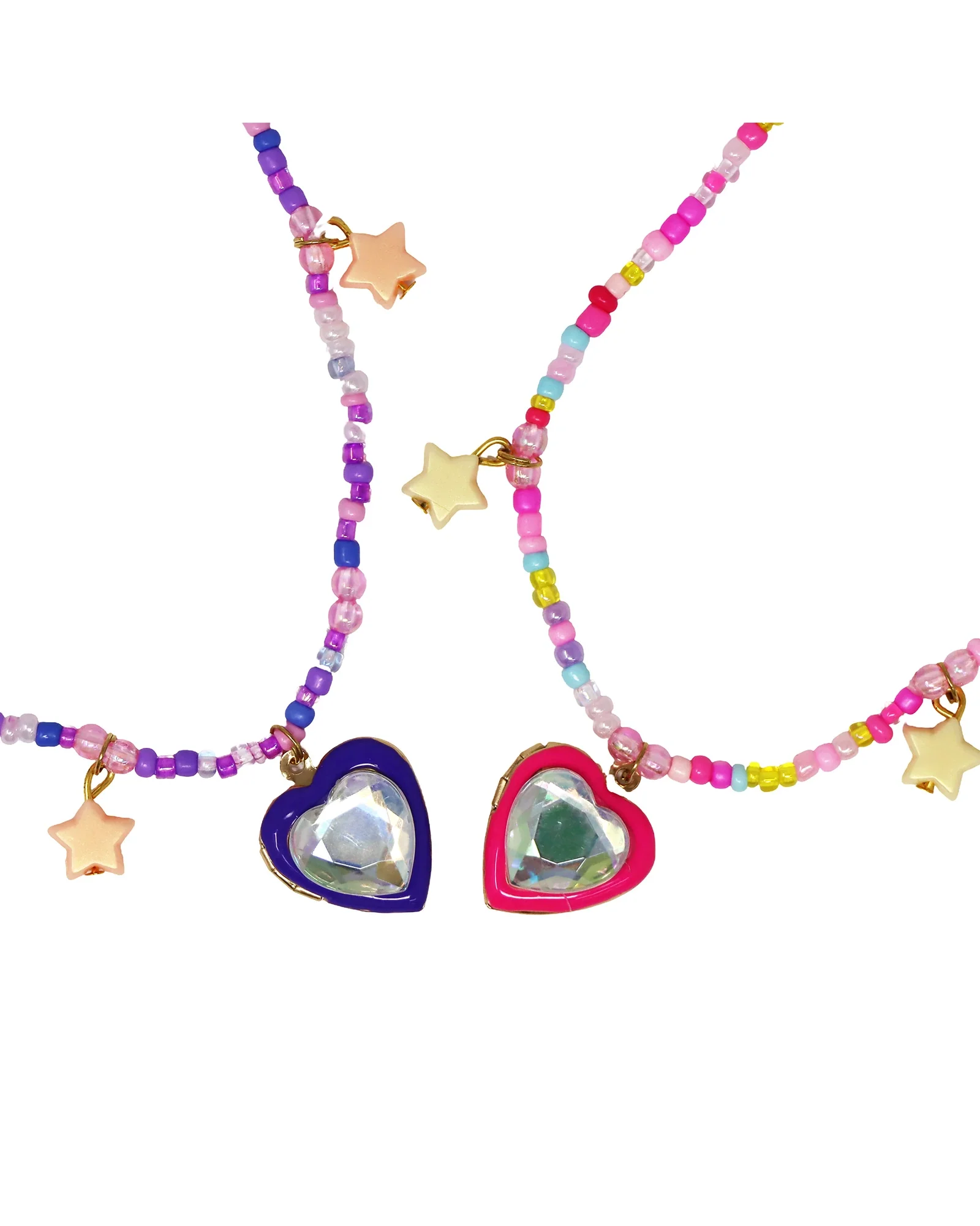 BFF Sparkle Heart Bestie Necklace Set - Image 3