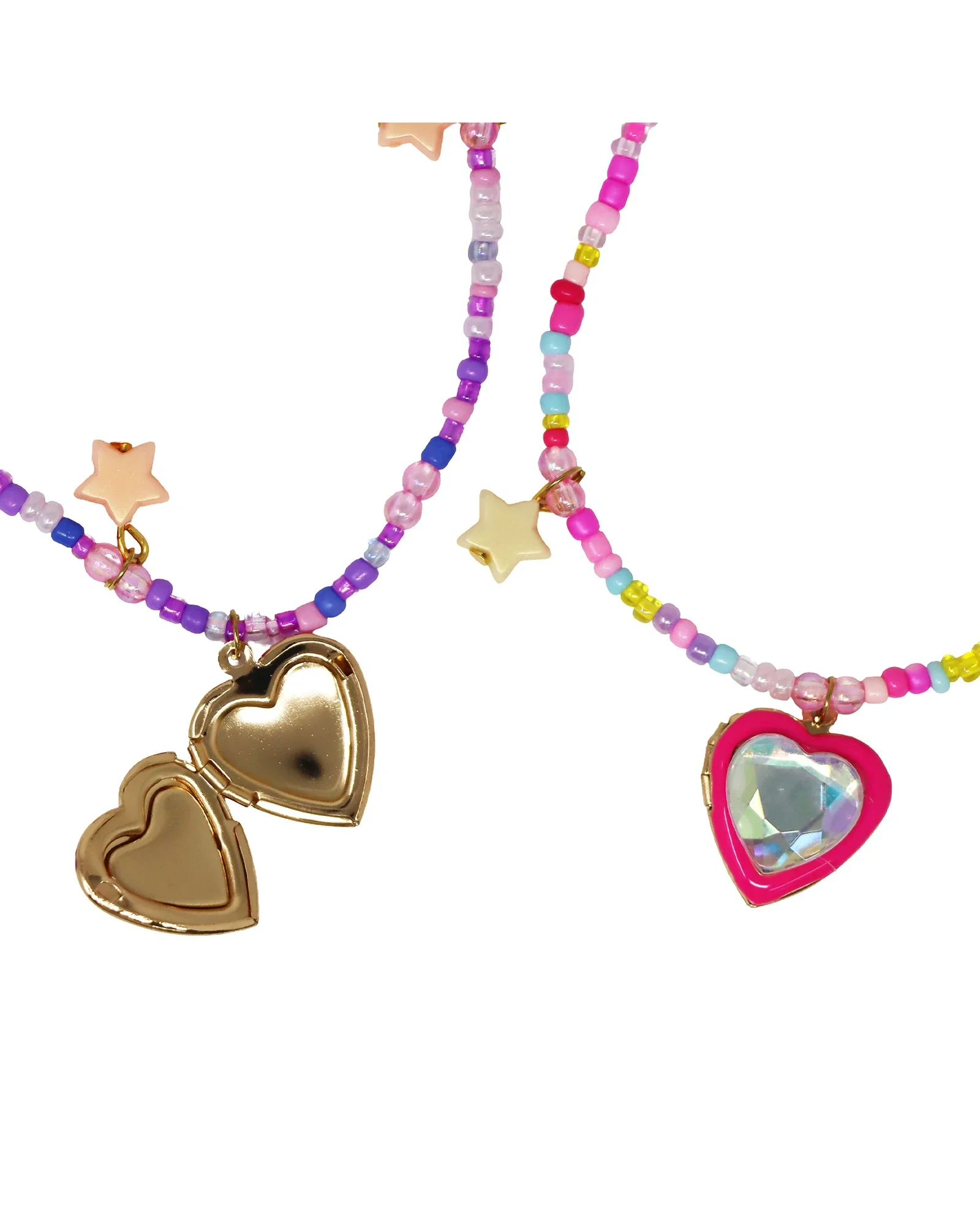 BFF Sparkle Heart Bestie Necklace Set - Image 4