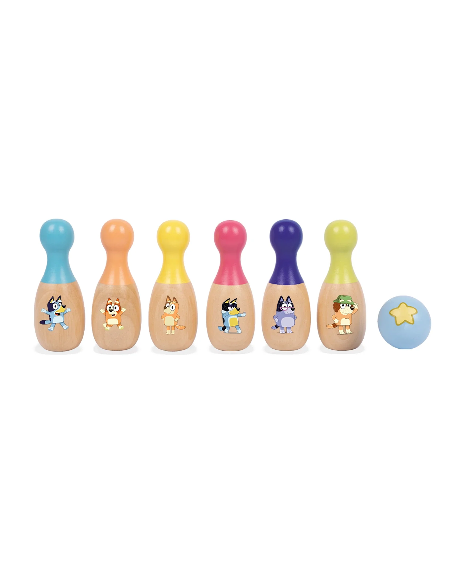Bluey Wooden Character Skittles - Image 2
