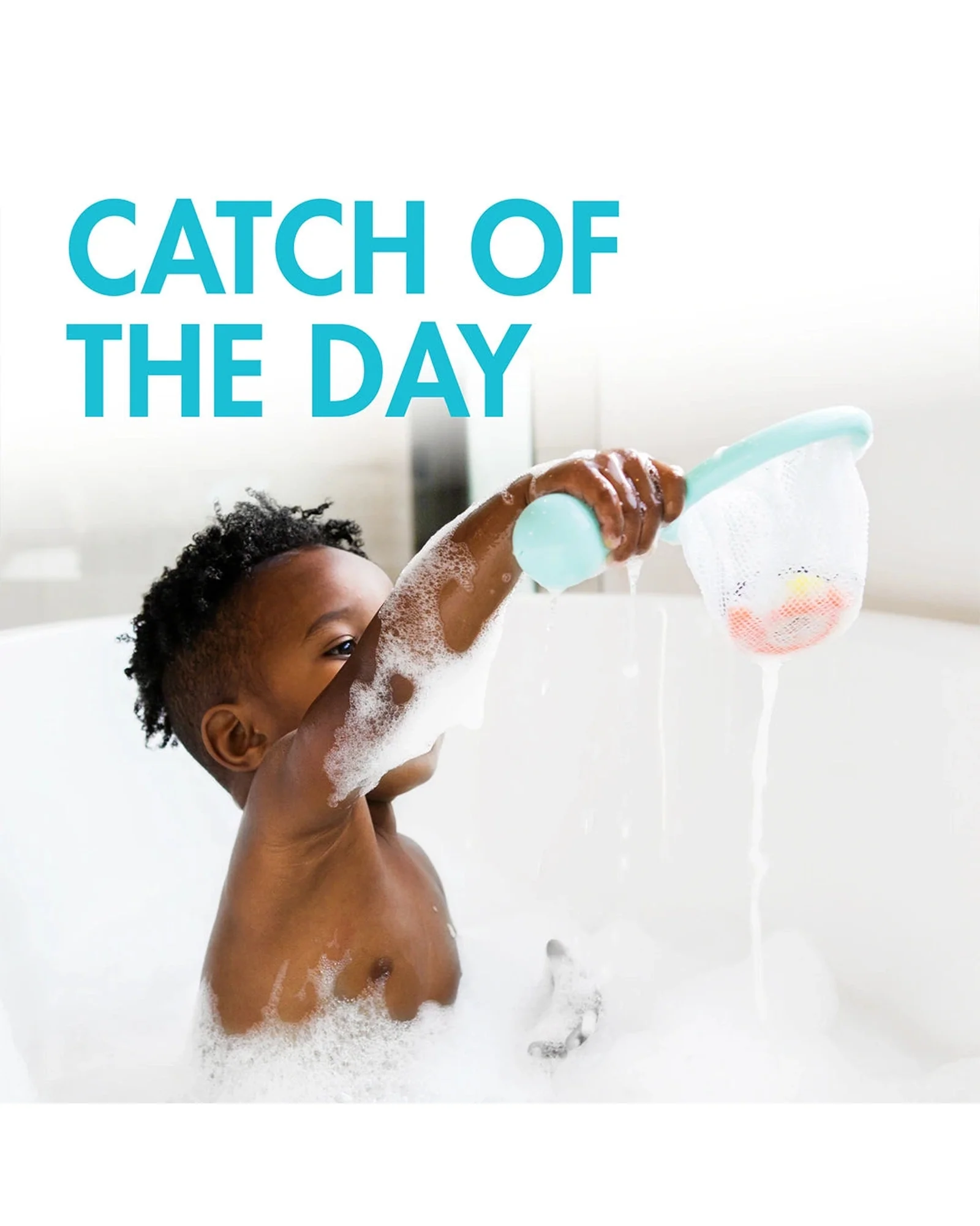 Boon Water Bugs Floating Bath Toys with Net - Aqua - Image 4