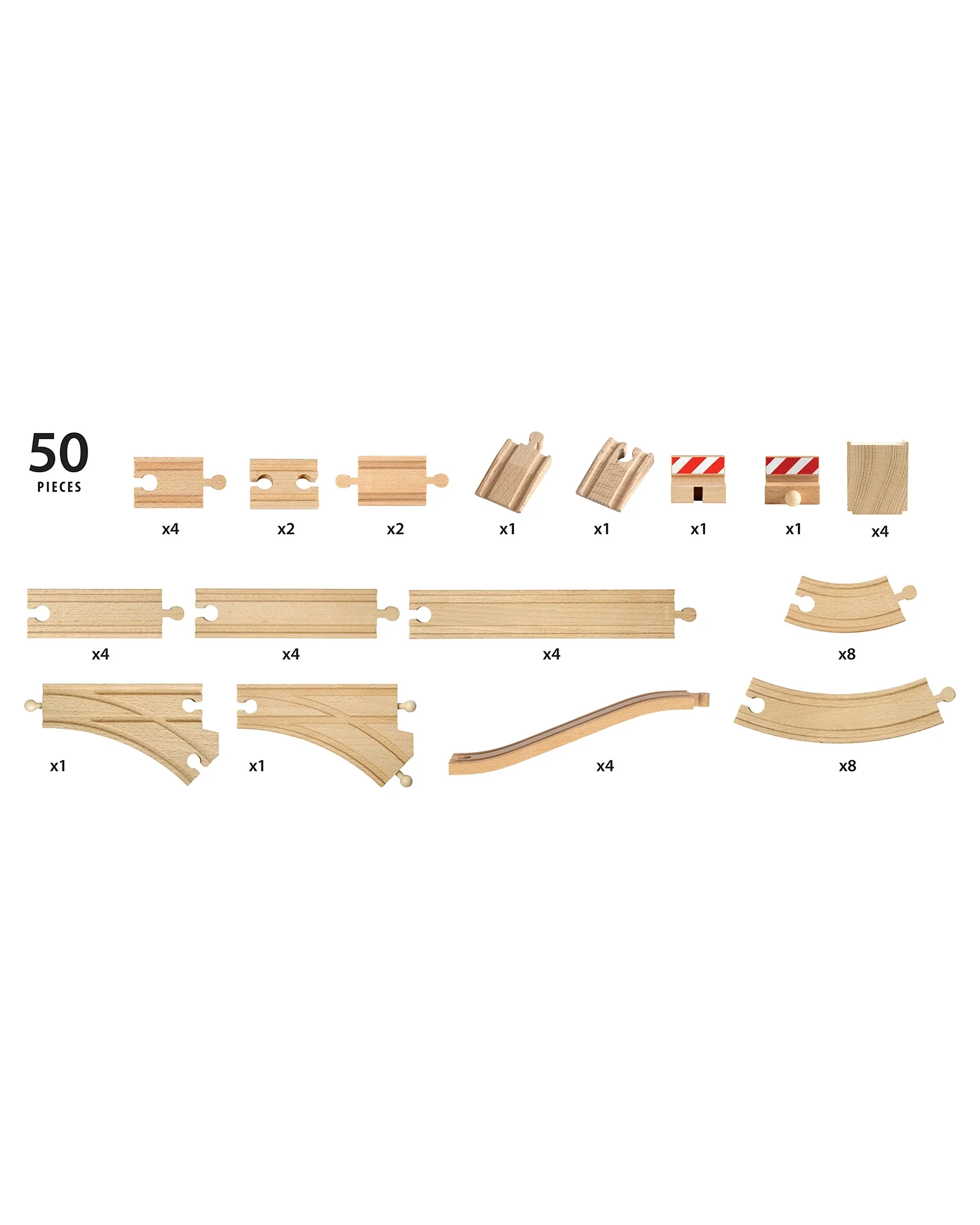 BRIO - 50 Piece Track Pack - Image 5