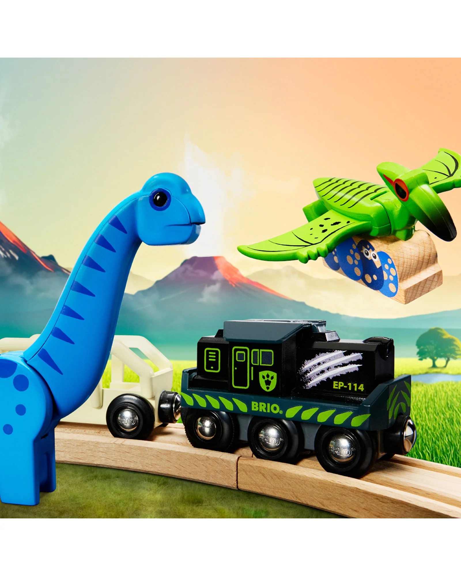 Brio Dinosaur Battery Train 5 Pieces - Image 2