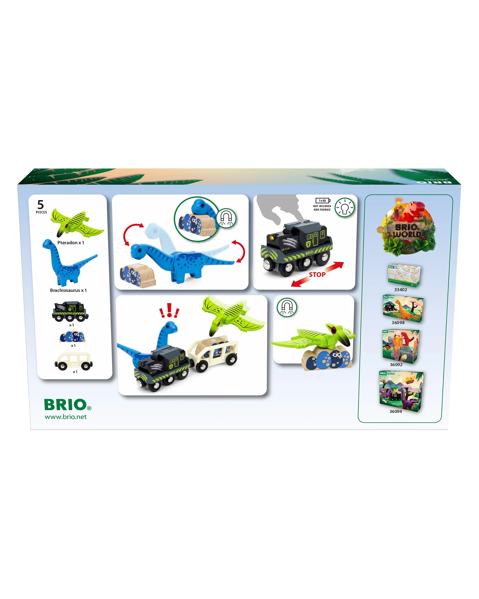 Brio Dinosaur Battery Train 5 Pieces - Image 8