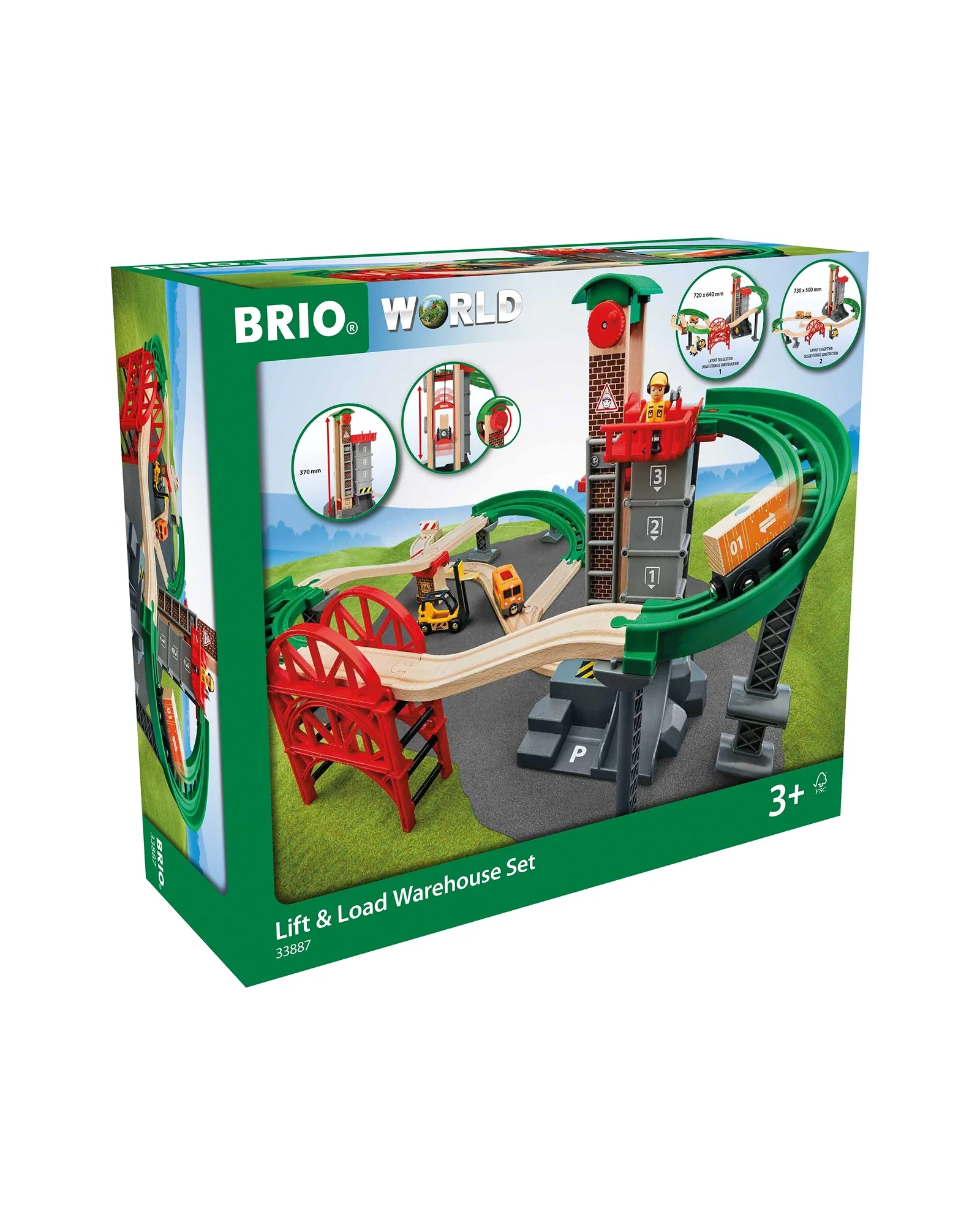 BRIO - Lift and Load Warehouse Set 32 pieces