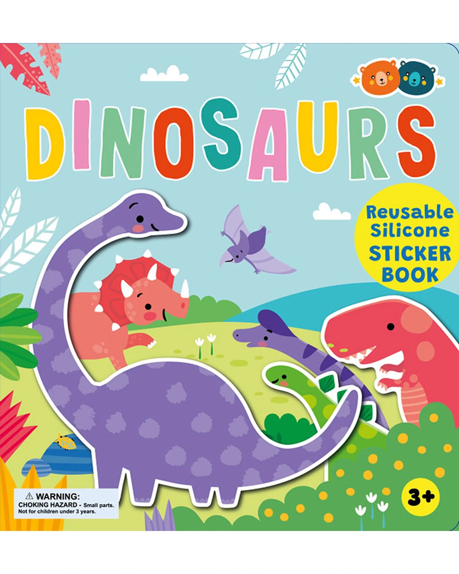 Buddy and Barney Silicone Sticker Book - Dinosaurs