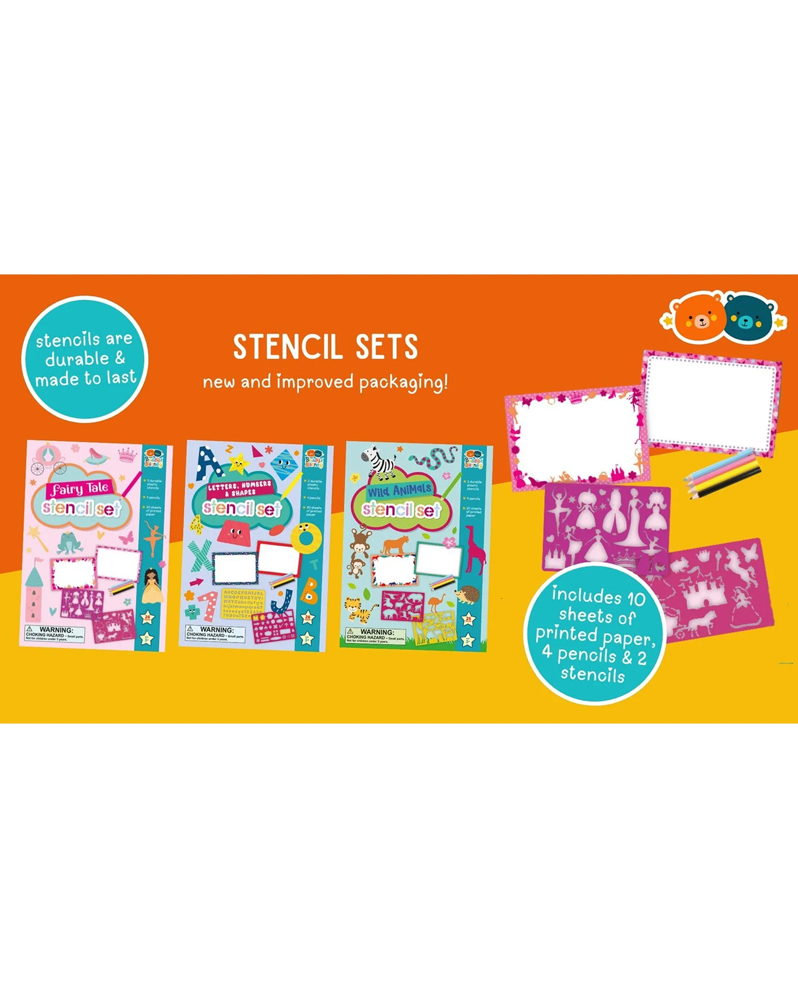 Buddy and Barney Stencils & Pencils Wallet - Fairy Tale - Image 2