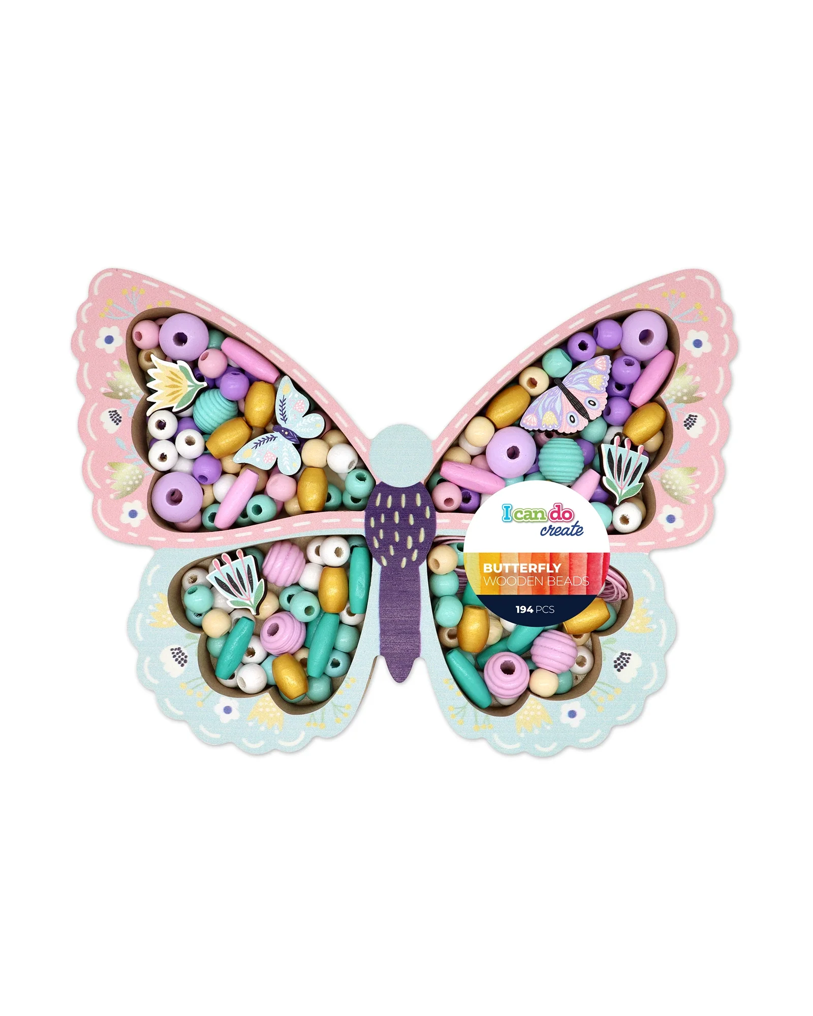Butterfly Wooden Bead Set