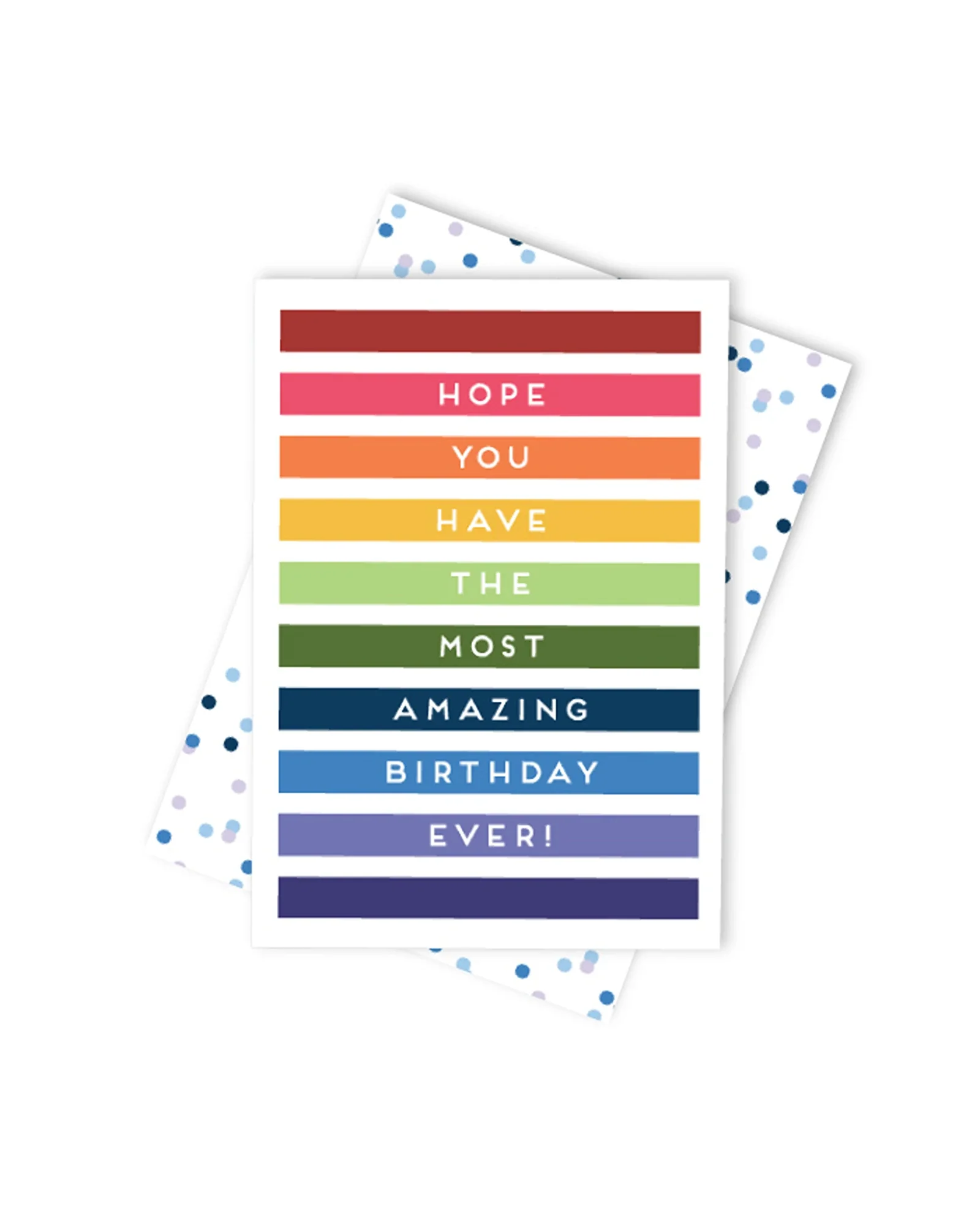 Candlebark Stripy Wishes Card