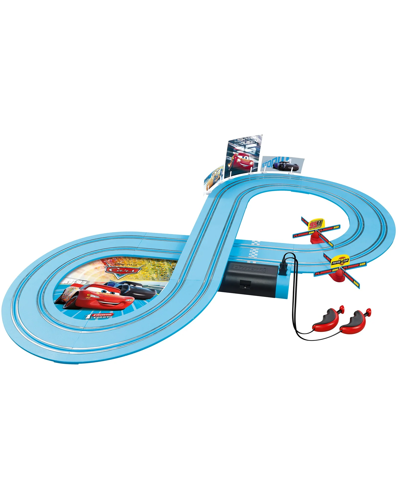 Carrera 1st 2.4 mtr B/O Disney- Pixar Power Duel Slot Set - Image 2