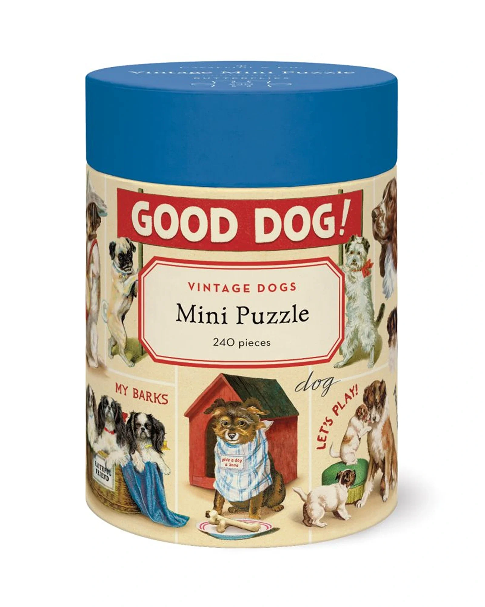 Cavallini Puzzle Mini 240PC Vintage Dogs
