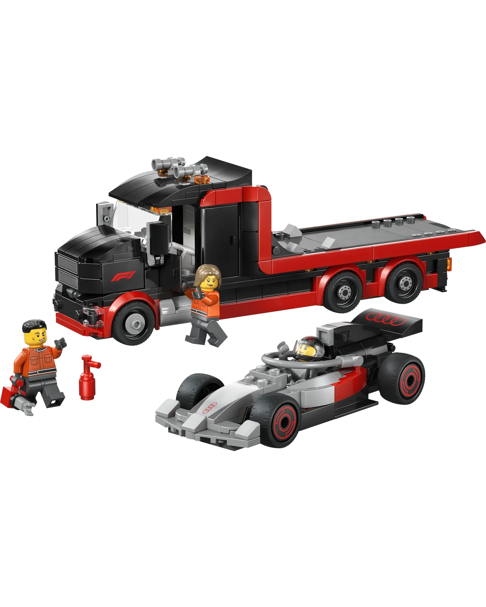60493 F1® Display Truck with Audi F1® Race Car - Image 6
