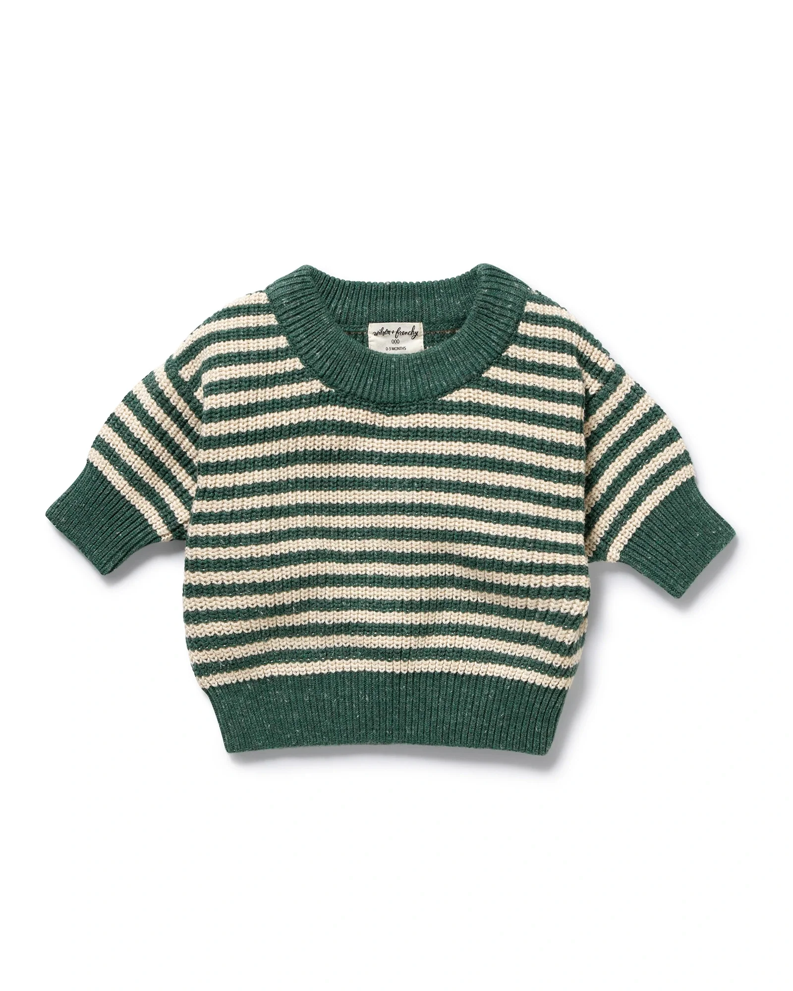 Clover Organic Knitted Stripe Jumper 6-12 mths