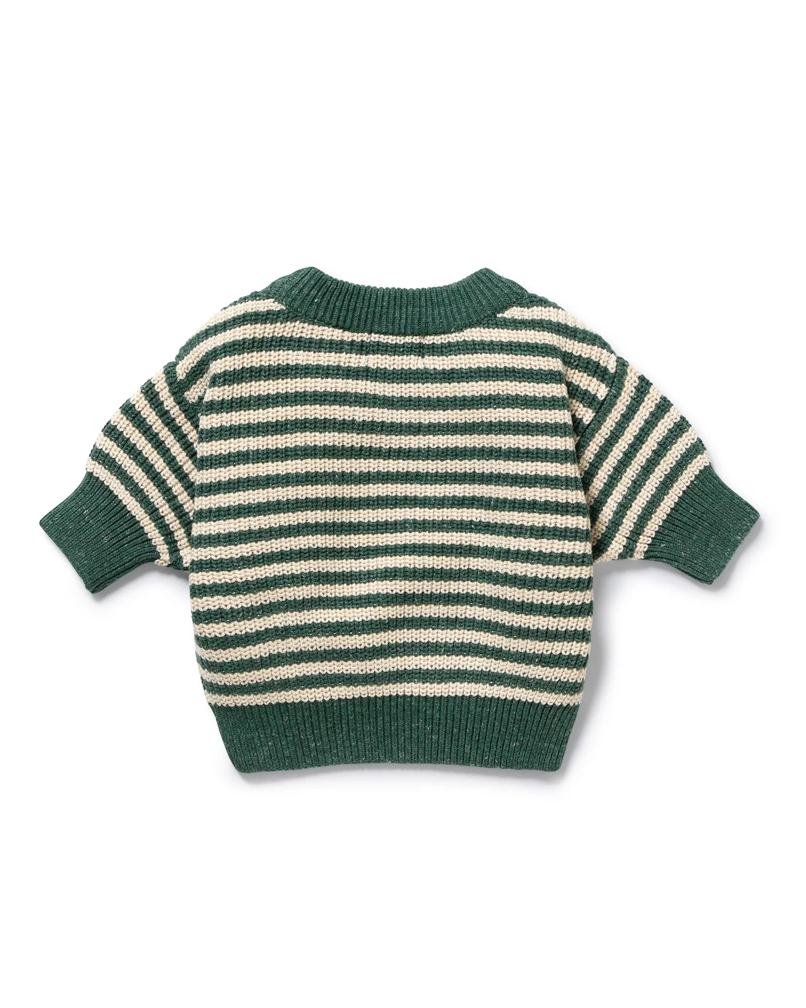Clover Organic Knitted Stripe Jumper 6-12 mths - Image 2