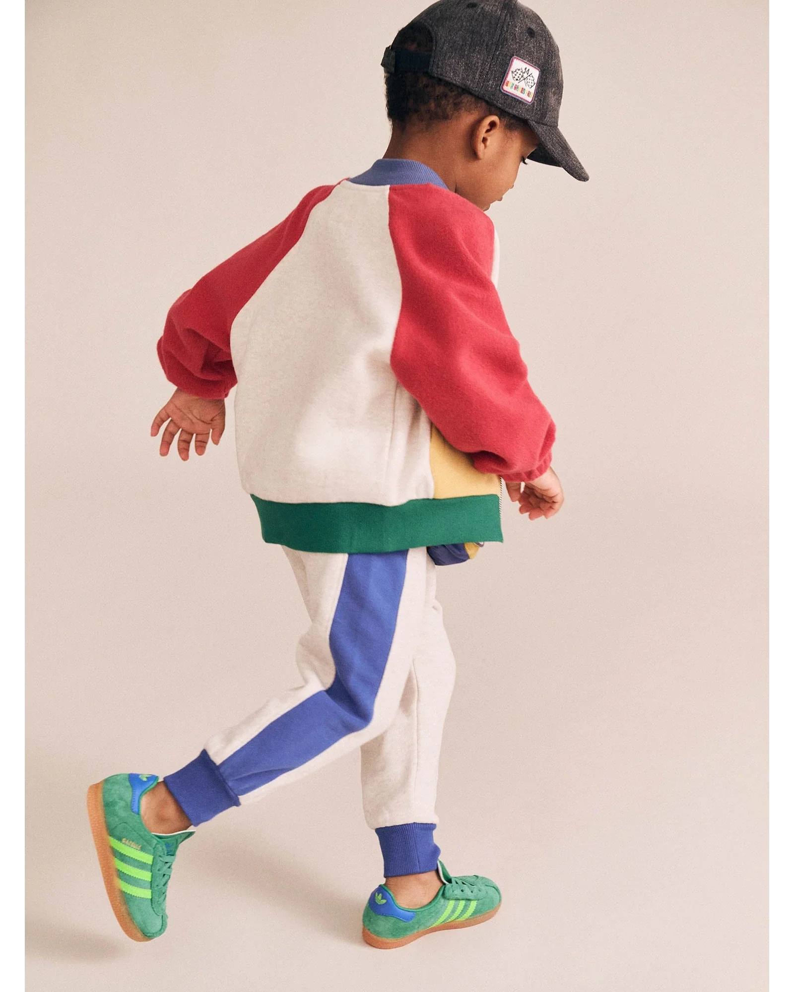 Colour Block Splice Trackpant - Multi 1Yr