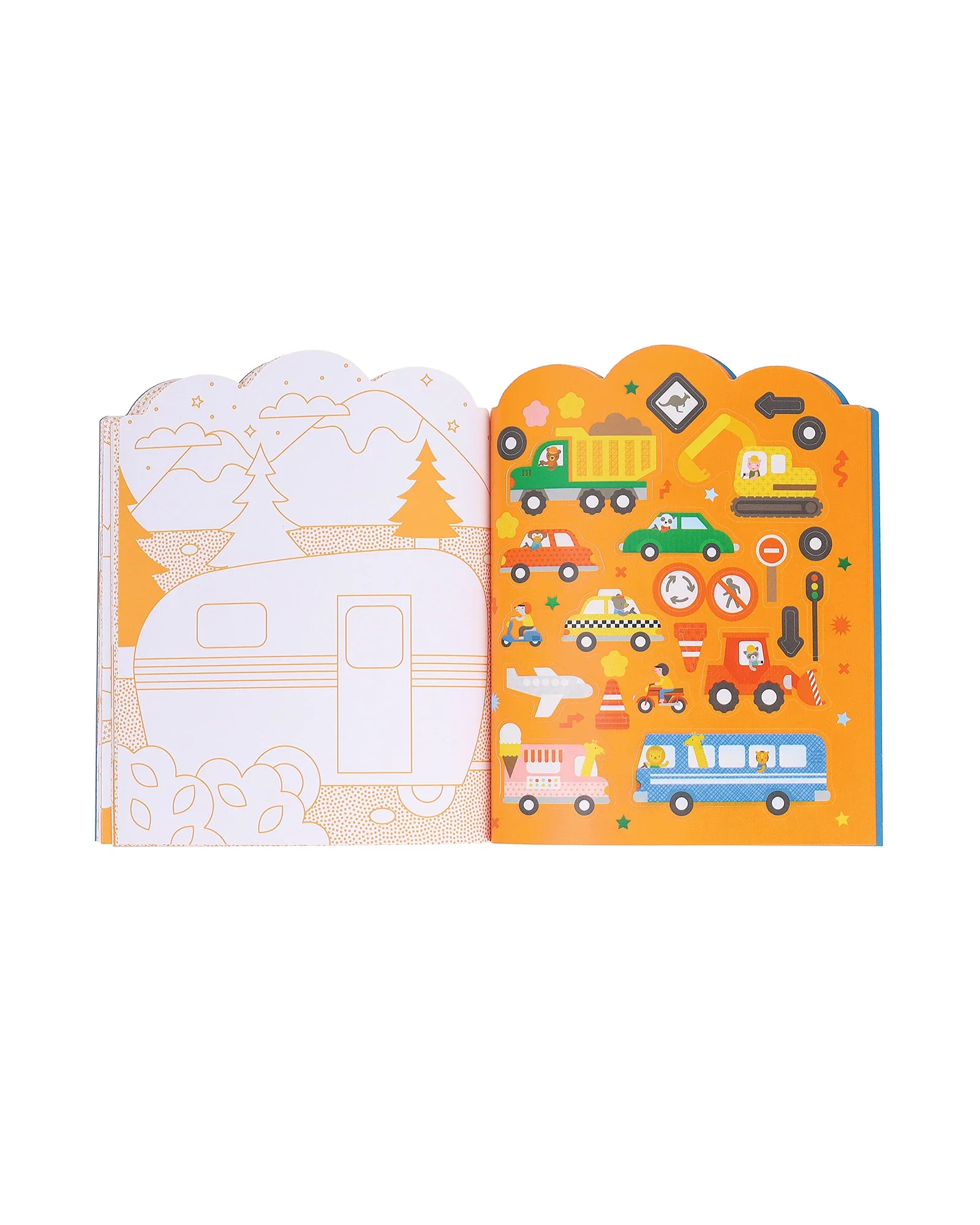 Colouring Book with Stickers Vehicles - Image 2