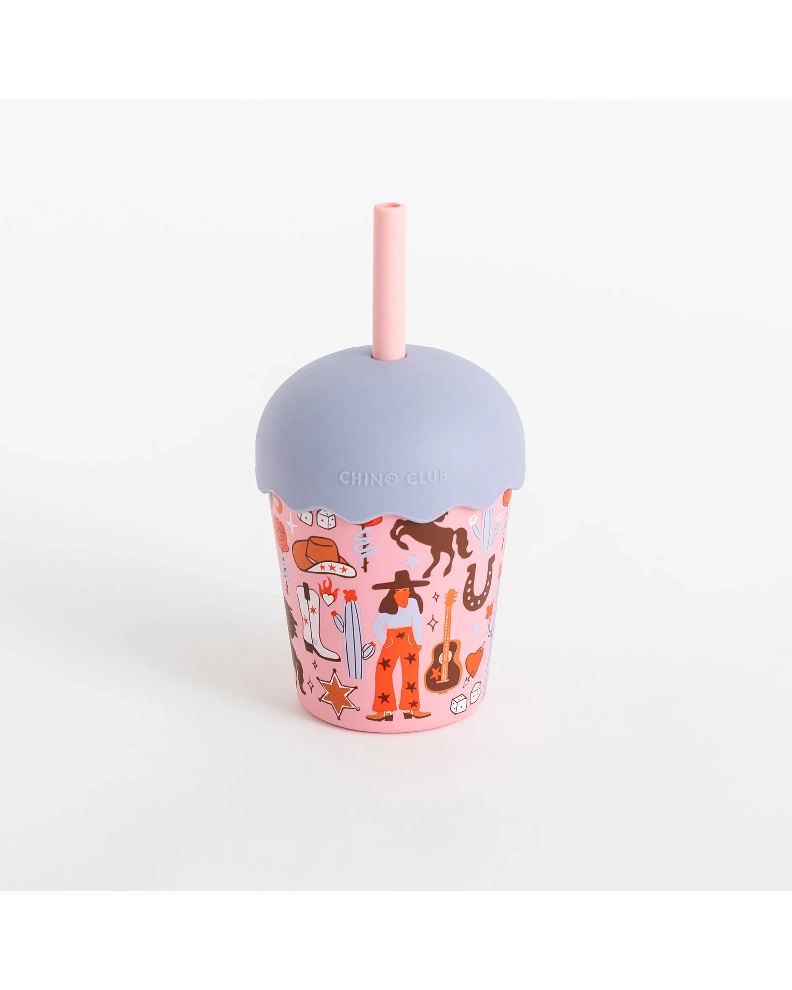 Cowgirl Mini Smoothie Cup & Straw 200ml