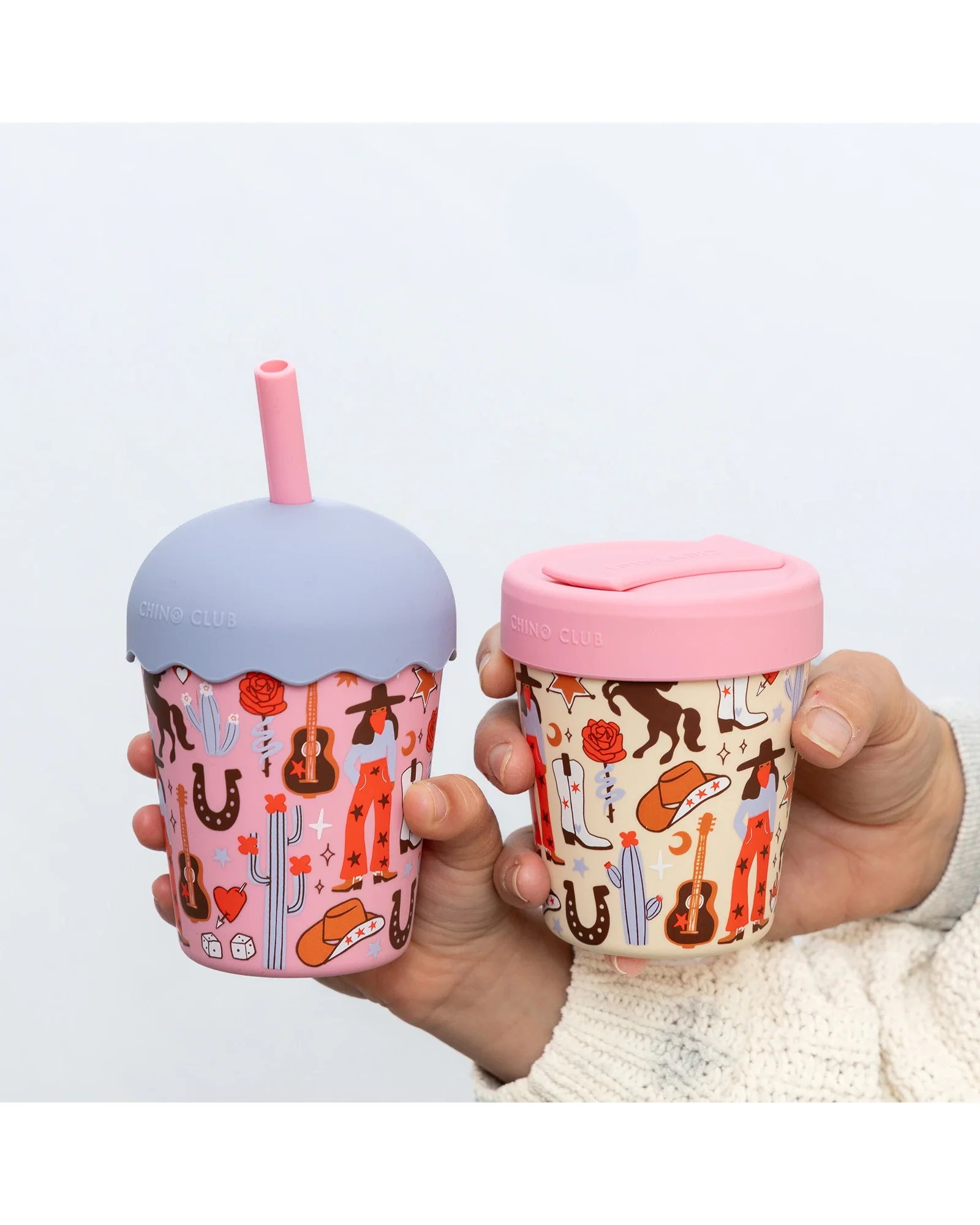 Cowgirl Mini Smoothie Cup & Straw 200ml - Image 2