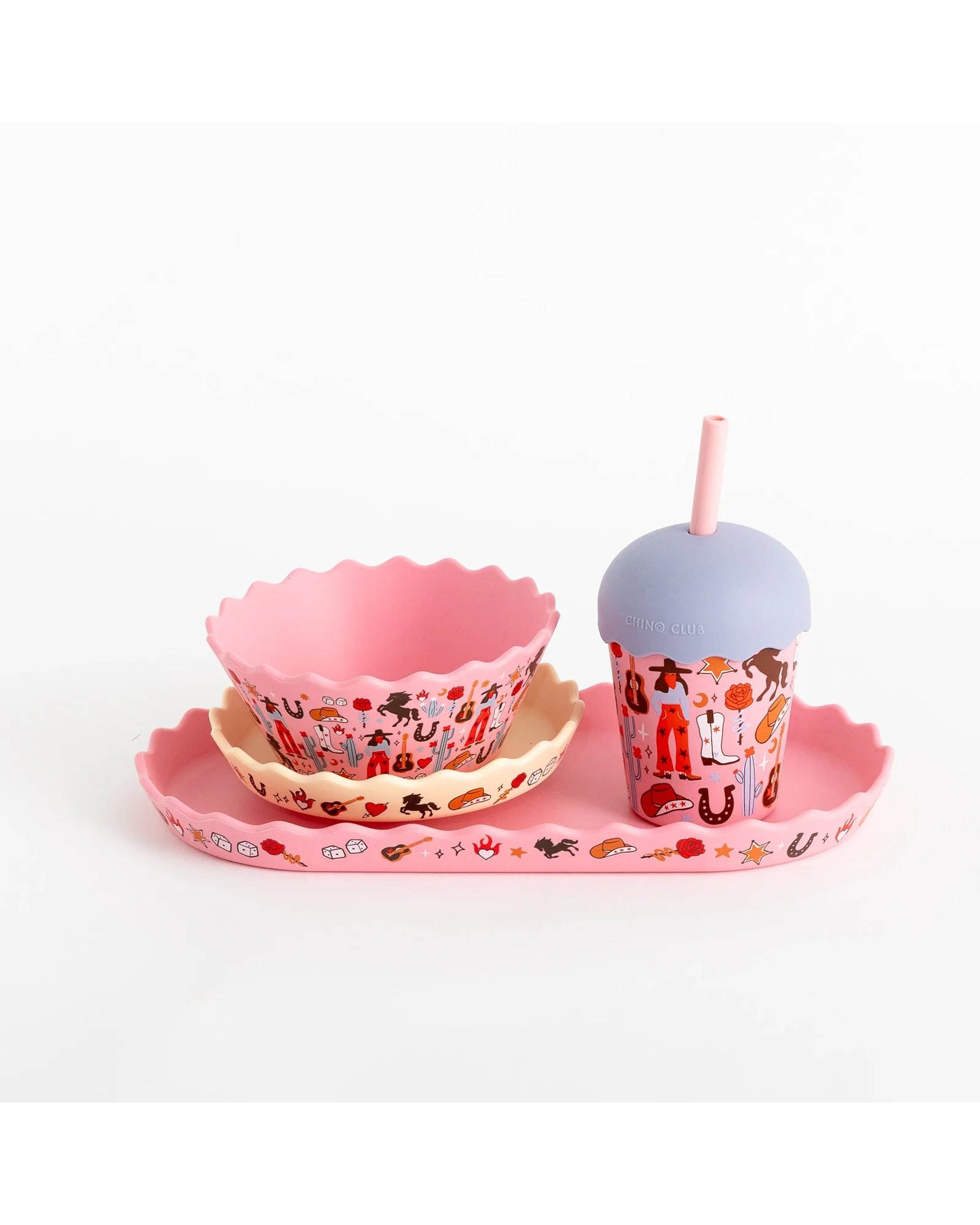 Cowgirl Mini Smoothie Cup & Straw 200ml - Image 4