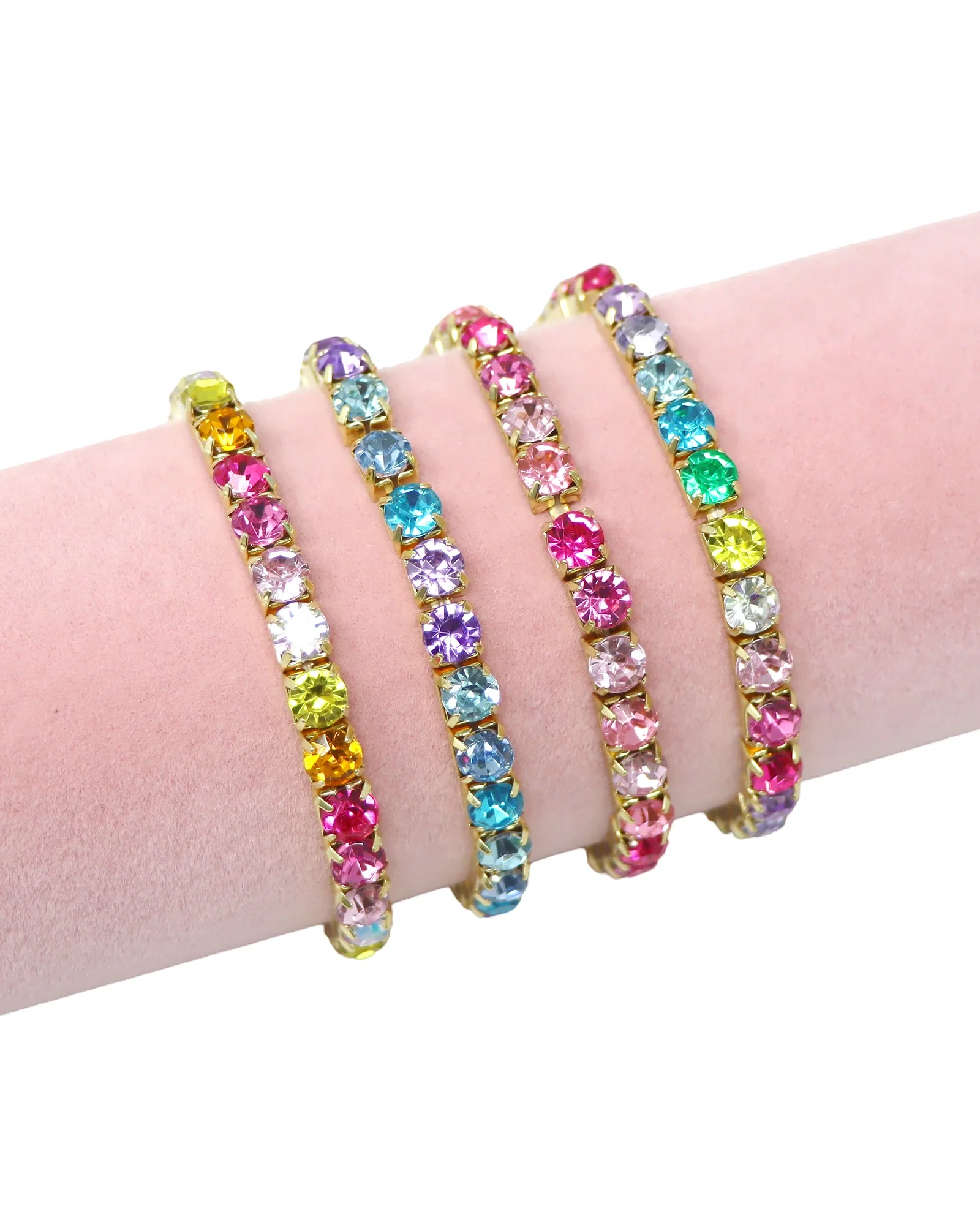 Dainty Luxury Bejewelled Bracelet - Assorted - Image 2