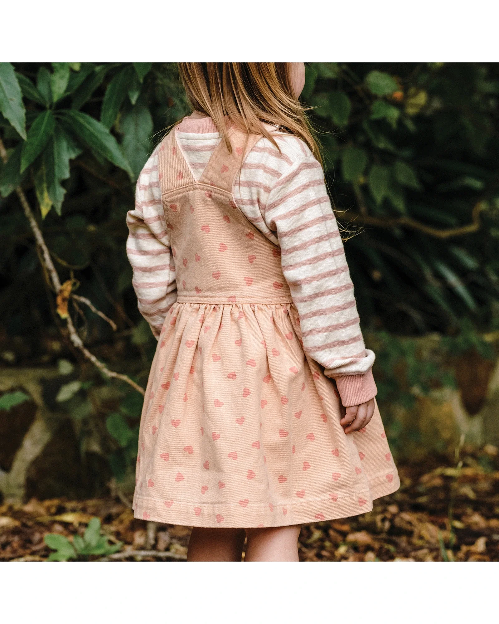 Denim Pinafore - PINK DENIM Size 2 - Image 4