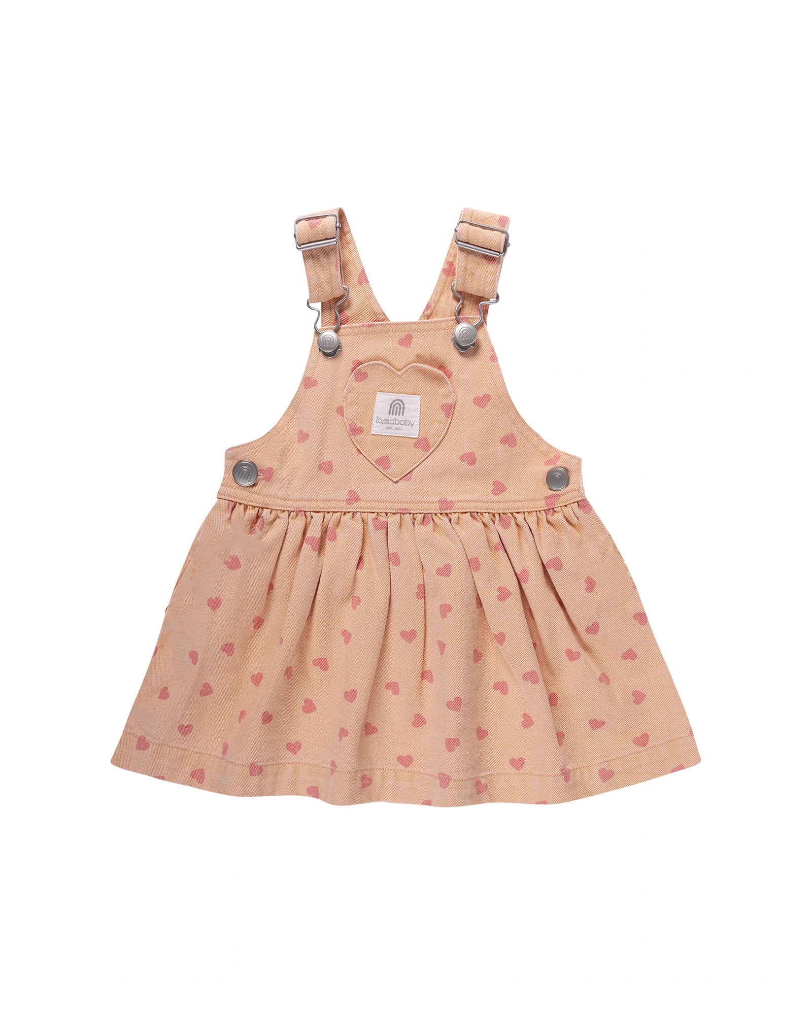 Denim Pinafore - PINK DENIM Size 2 - Image 6