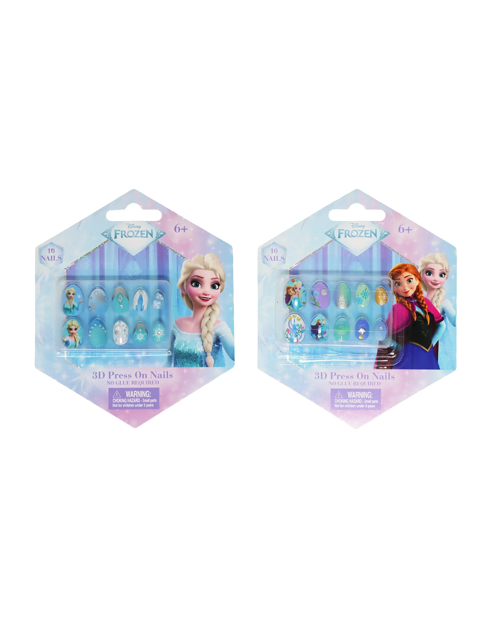 Disney Frozen 3D Press On Nails - Assorted