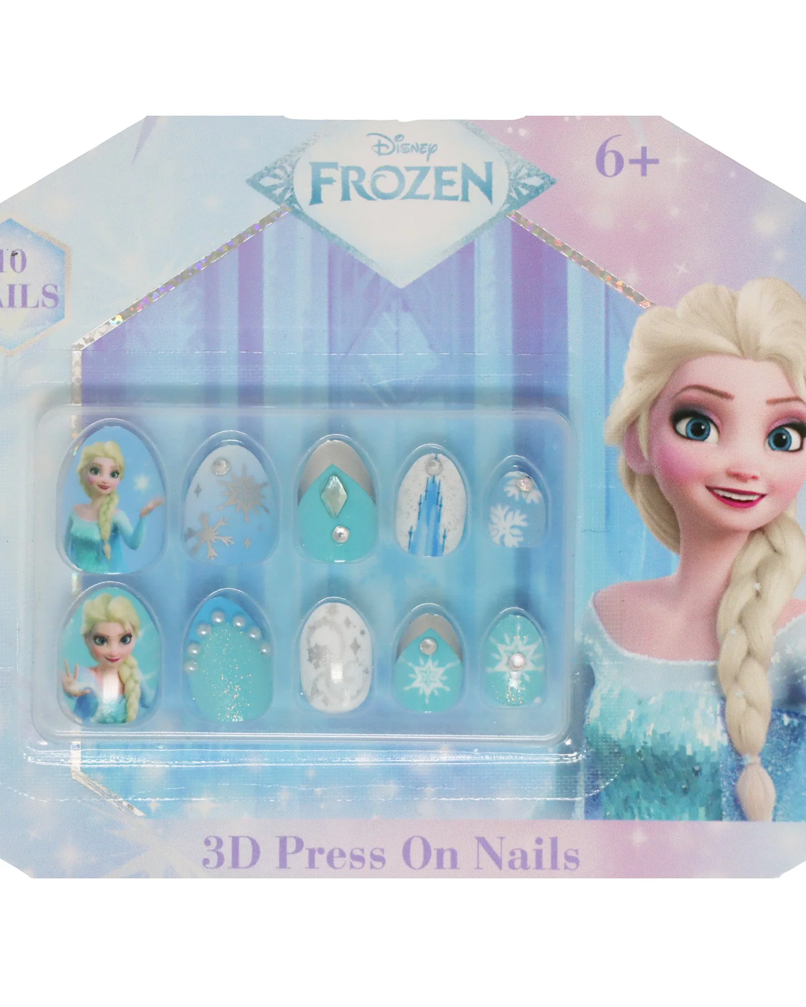 Disney Frozen 3D Press On Nails - Assorted - Image 3