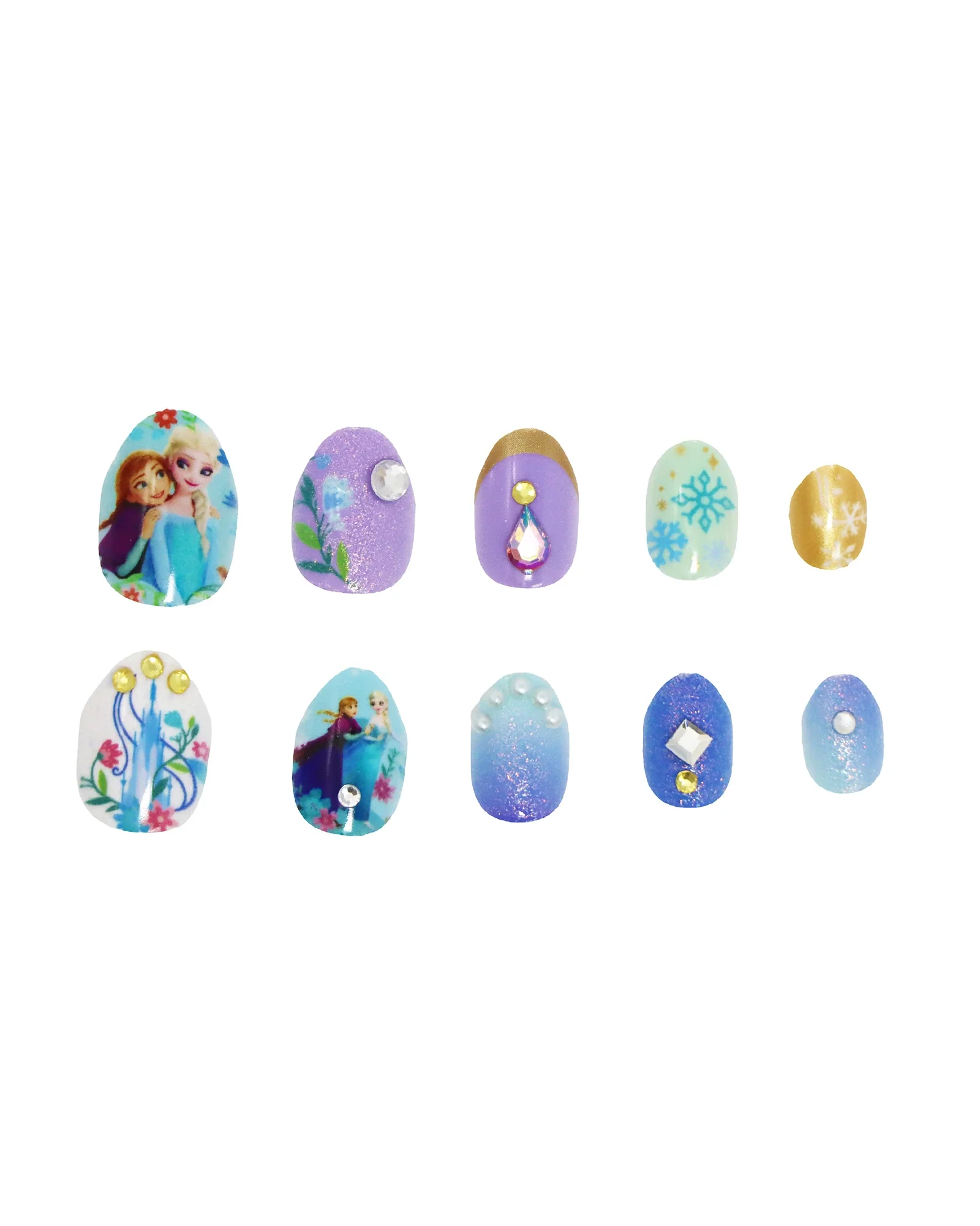 Disney Frozen 3D Press On Nails - Assorted - Image 4