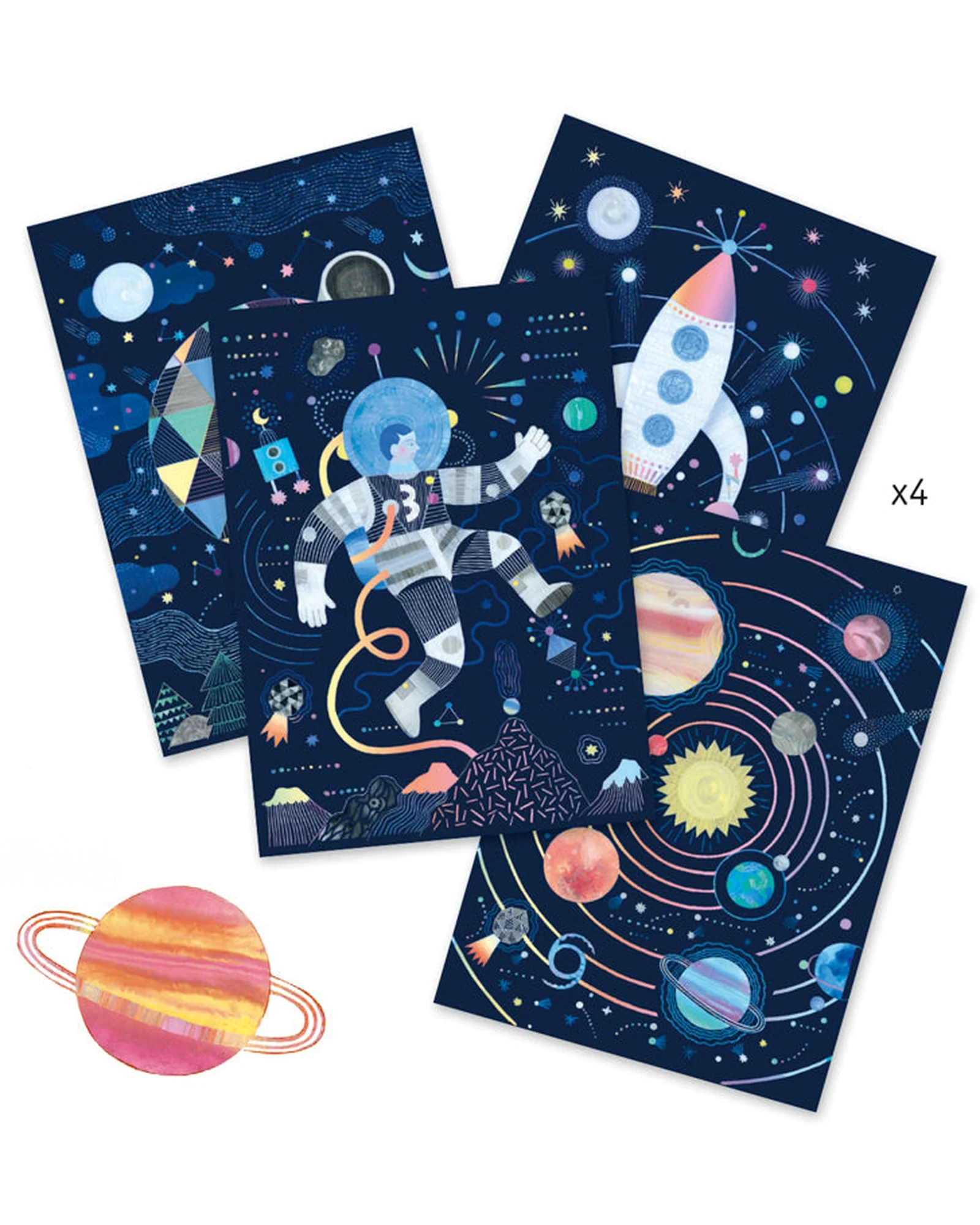 Djeco Cosmic Mission Scratch Cards - Image 3