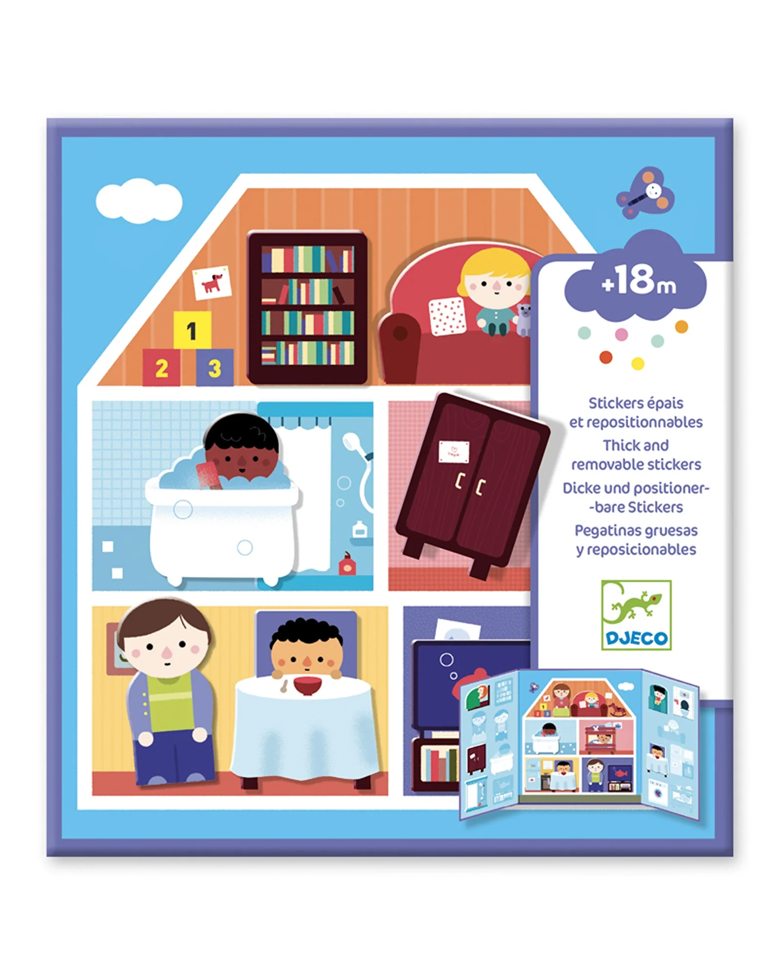 Djeco Stickers Set House - Image 2