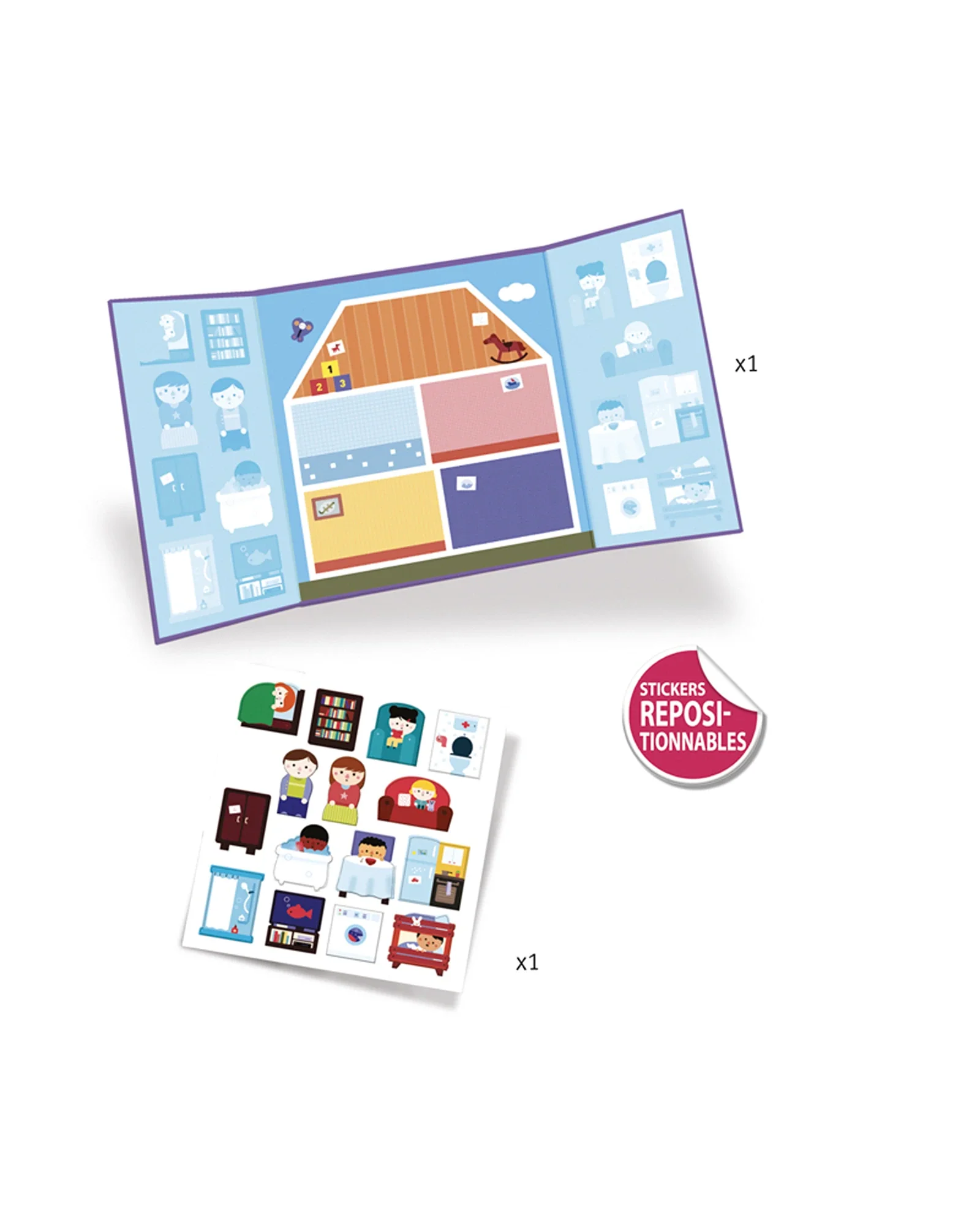 Djeco Stickers Set House - Image 3