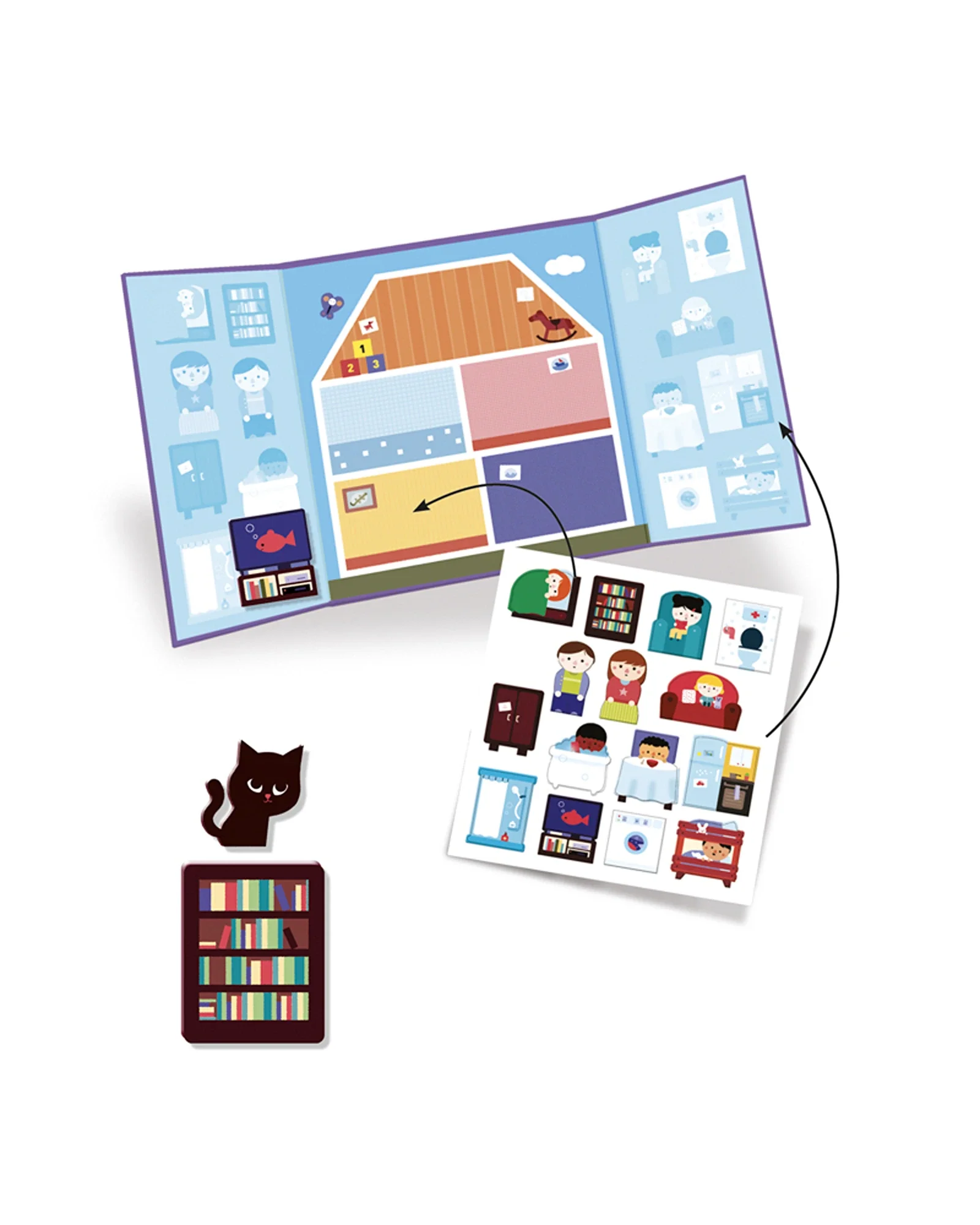 Djeco Stickers Set House - Image 4