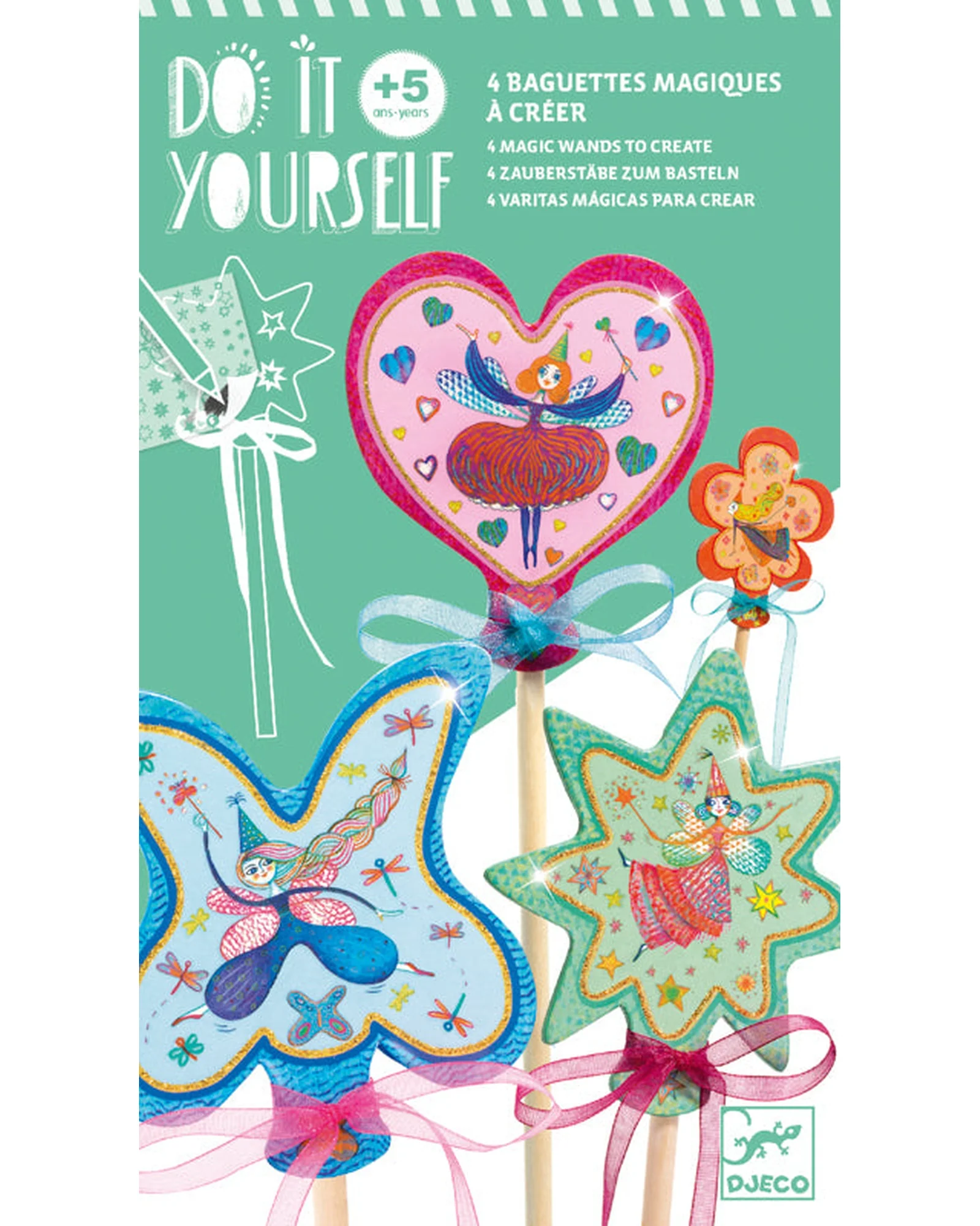 Djeco Do It Yourself Little Fairy Wands - Image 2